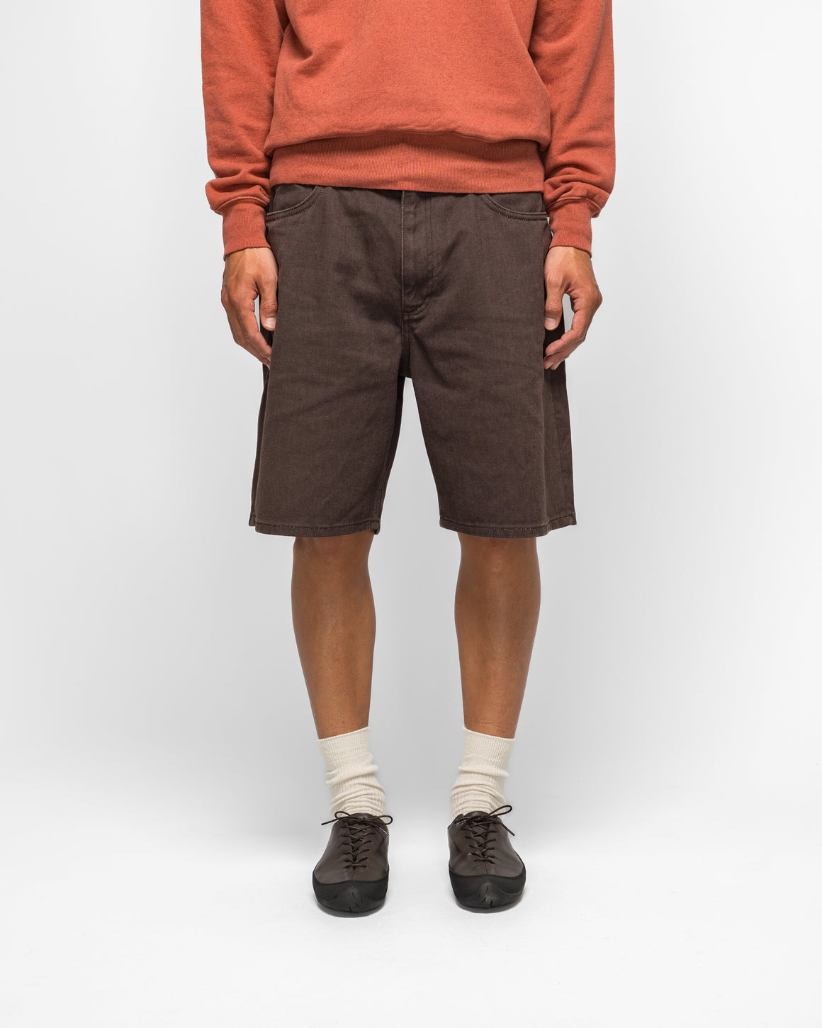 Norse Projects - Korshavn Relaxed 5 Pocket Resist Dyed Twill Short - Shale - UP THERE