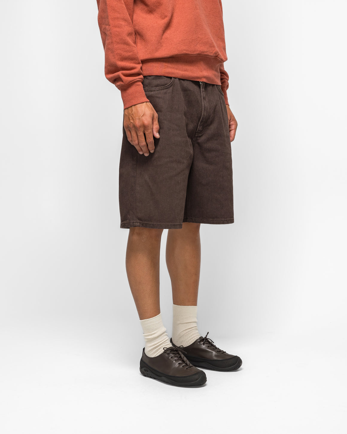 Norse Projects - Korshavn Relaxed 5 Pocket Resist Dyed Twill Short - Shale - UP THERE