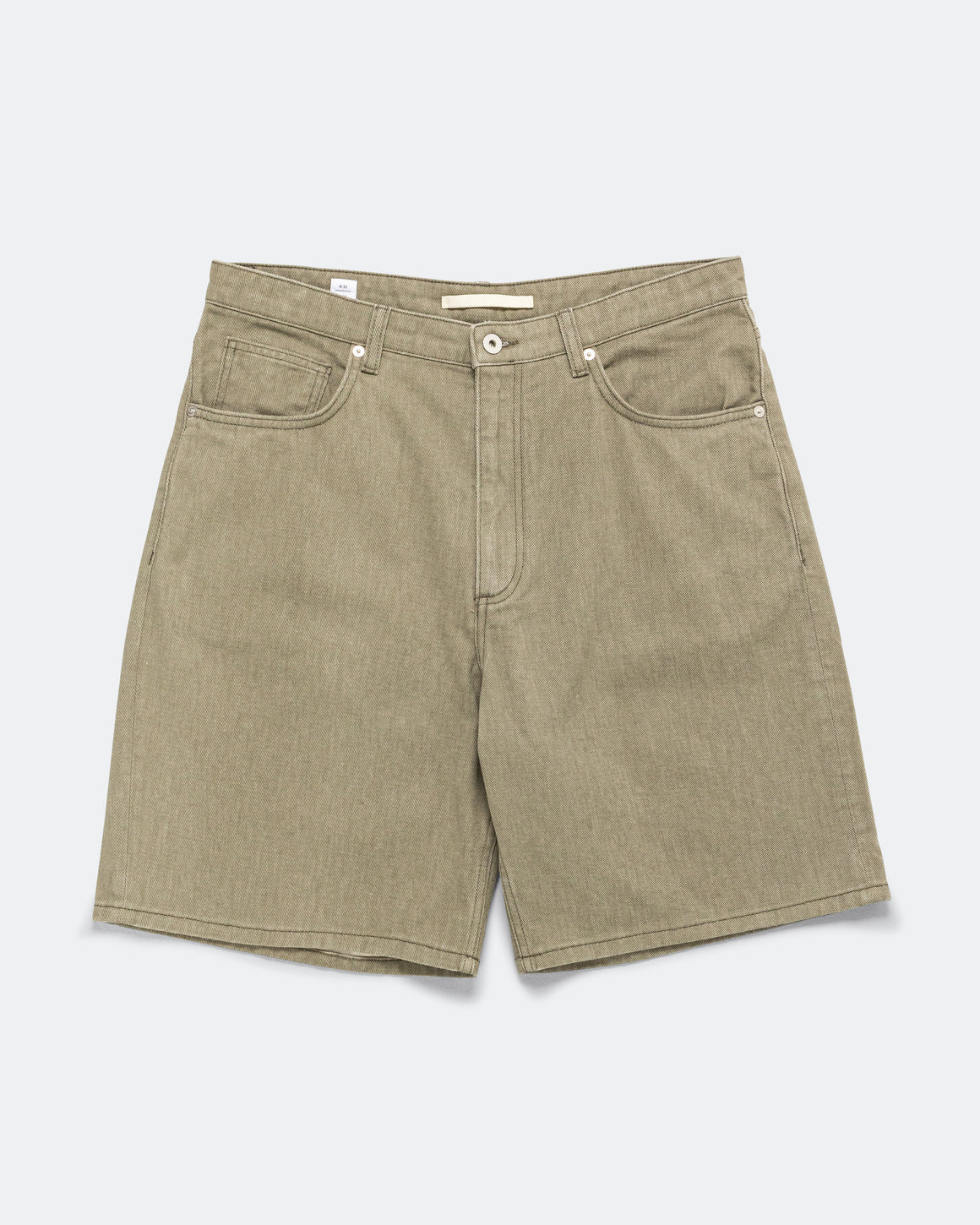 Norse Projects - Korshavn Relaxed 5 Pocket Resist Dyed Twill Short - Vetiver - UP THERE