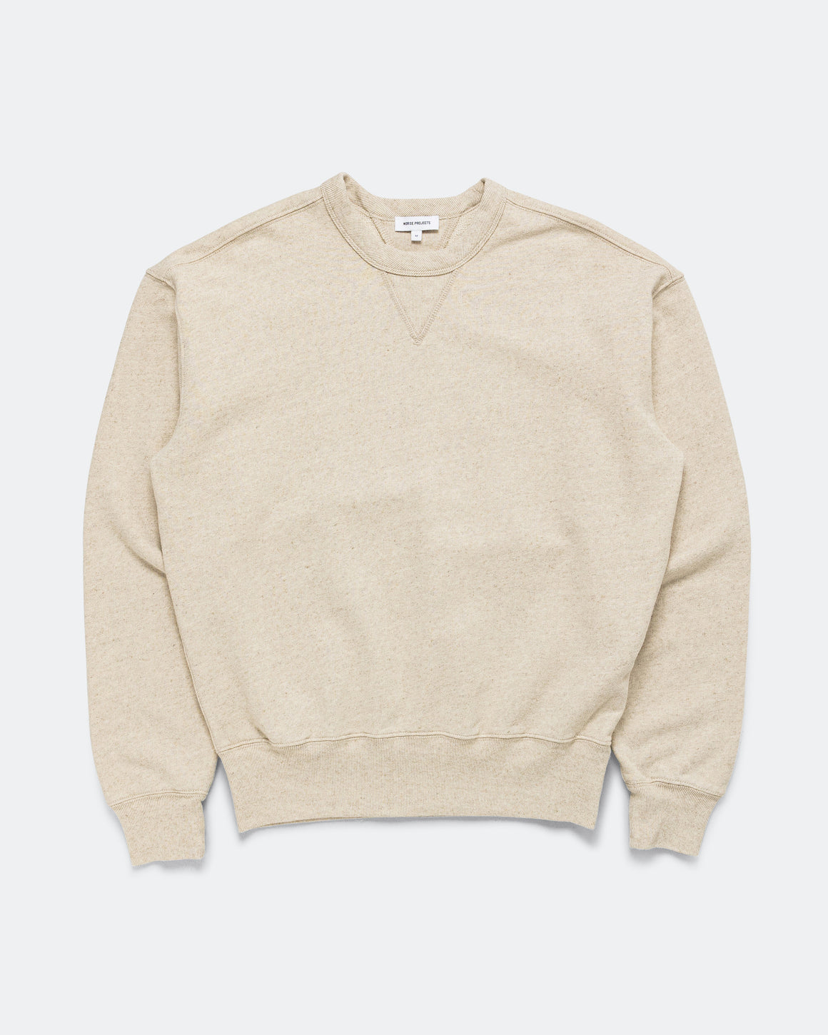 Norse Projects - Kulhuse Cotton Linen Loopback Sweatshirt - Natural - UP THERE