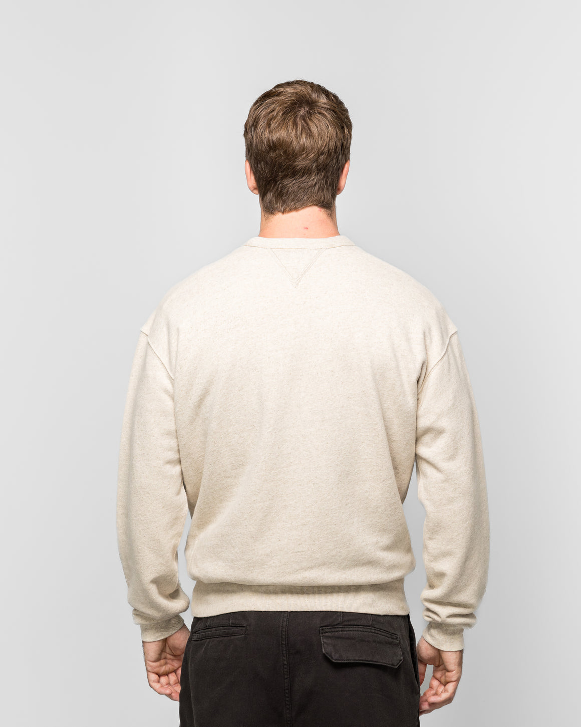 Norse Projects - Kulhuse Cotton Linen Loopback Sweatshirt - Natural - UP THERE
