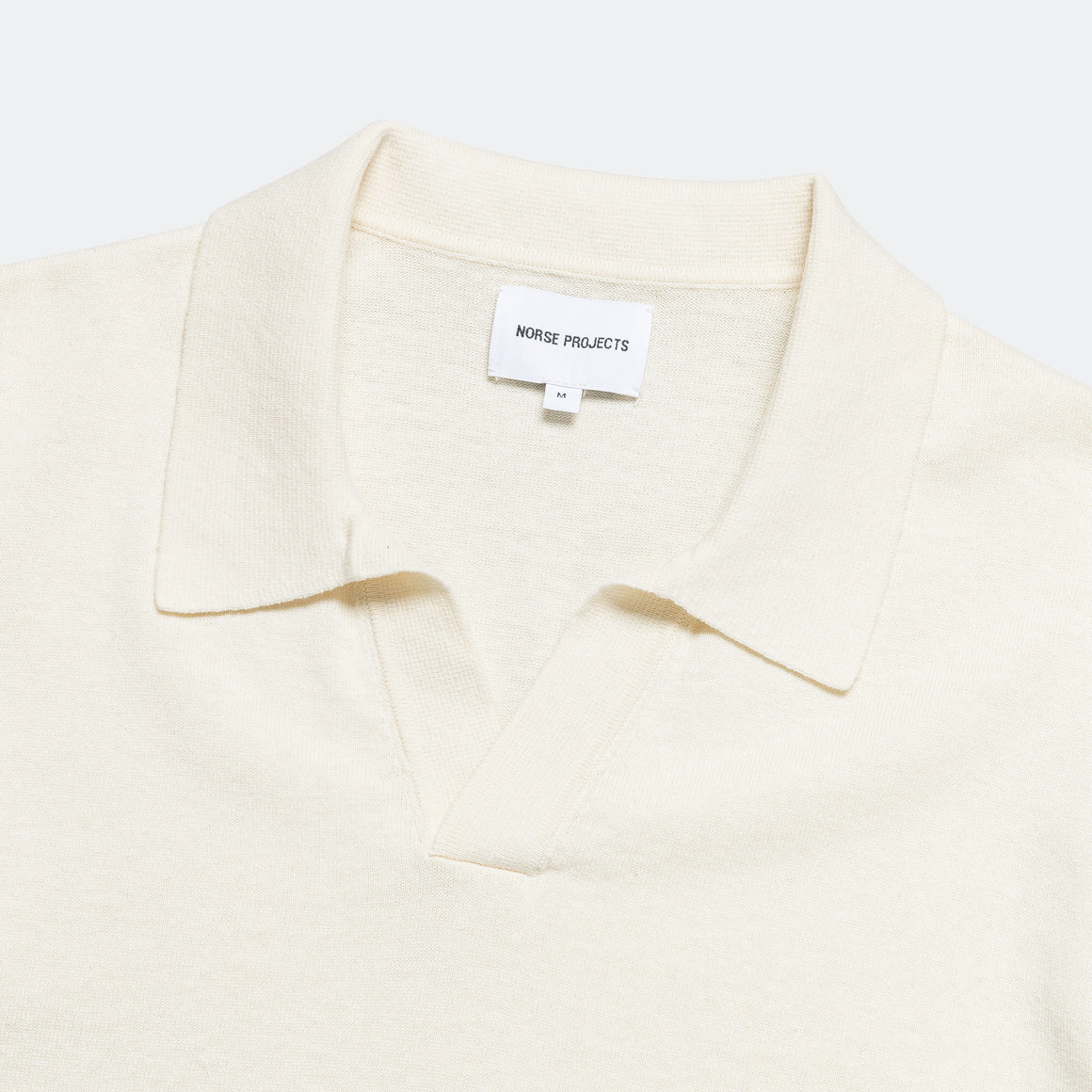 Norse Projects - Leif Cotton Linen Polo - Kit White - UP THERE
