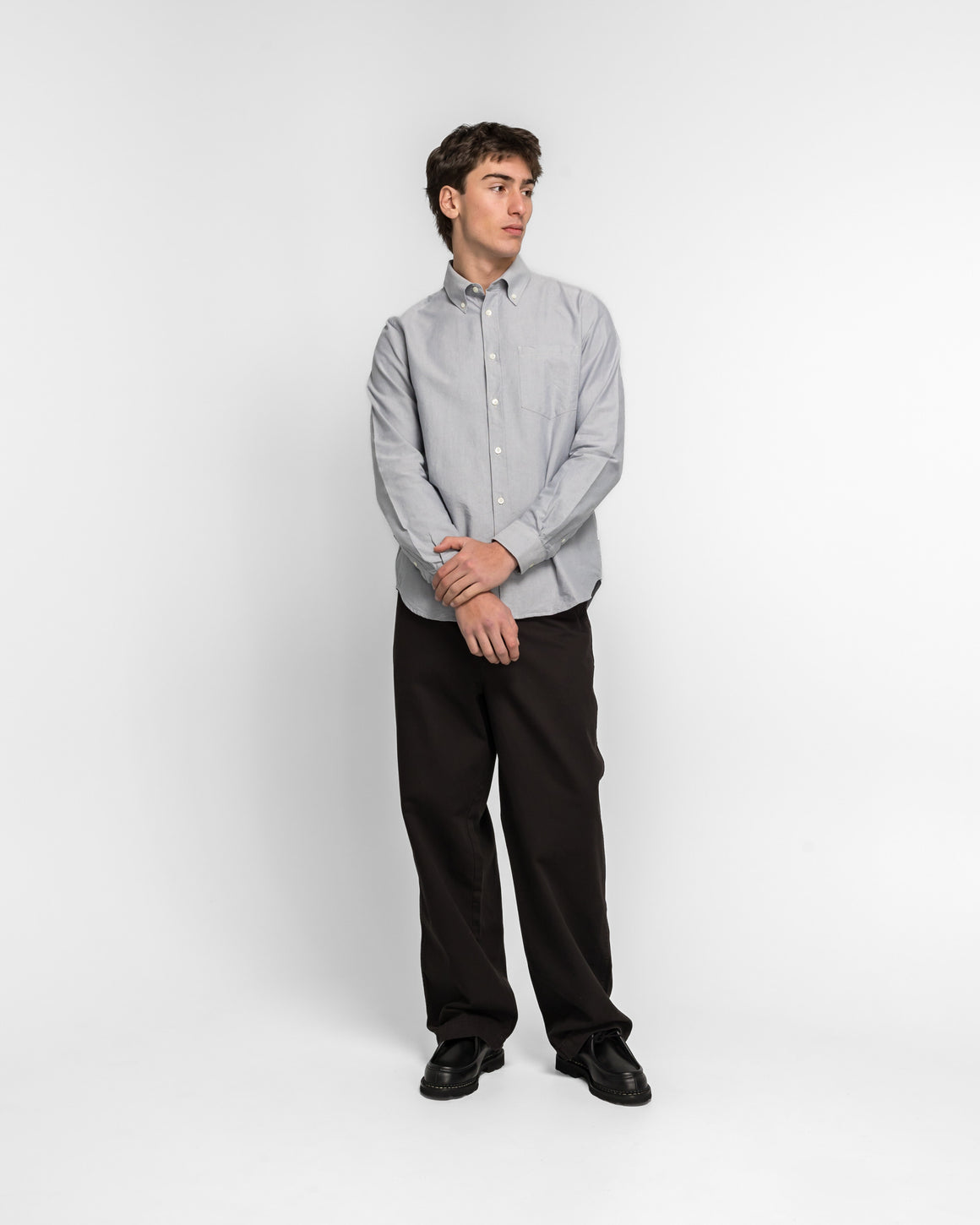 Norse Projects - Lyngkrog Regular Oxford BD Shirt - Aleutian Blue - UP THERE