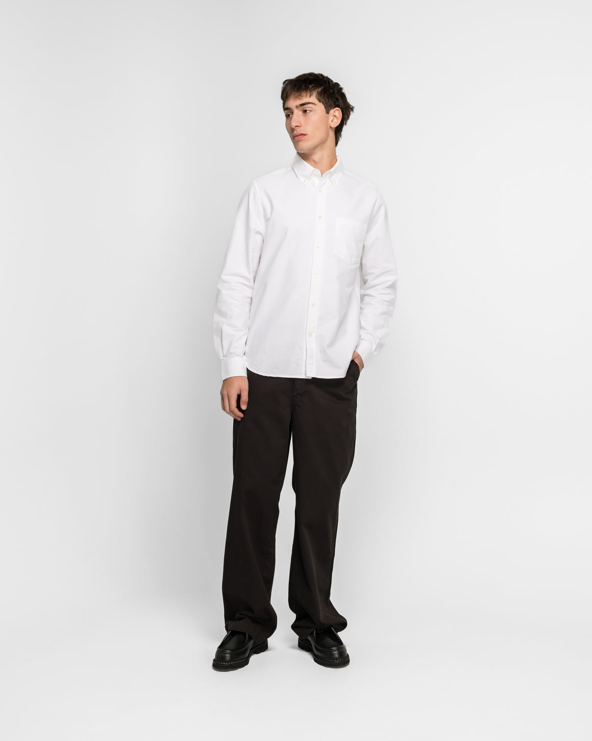 Norse Projects - Lyngkrog Regular Oxford BD Shirt - White - UP THERE