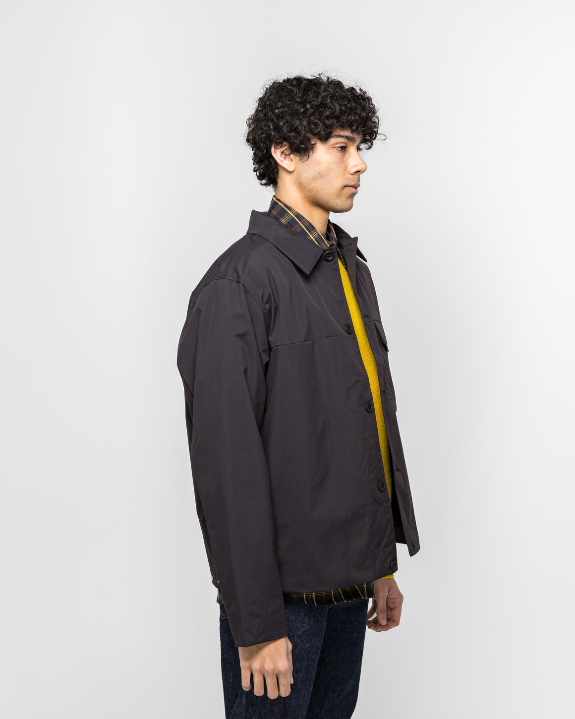 Norse Projects - Marcus Windstopper Overshirt - Black - UP THERE