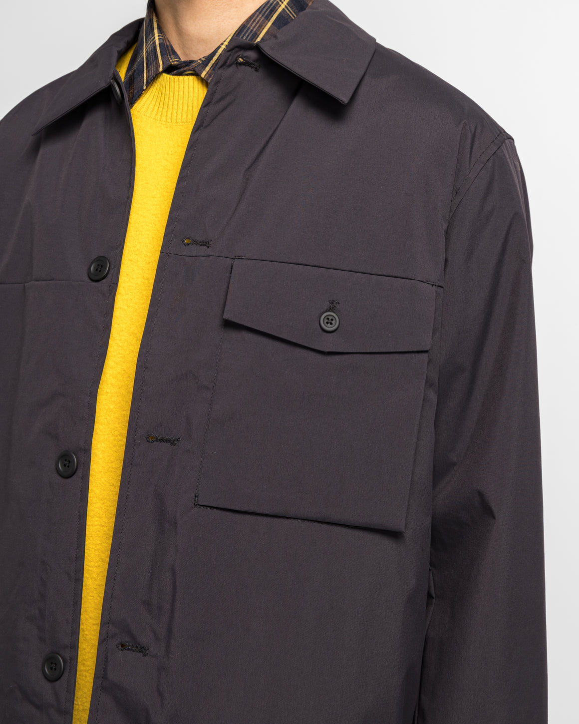 Norse Projects - Marcus Windstopper Overshirt - Black - UP THERE