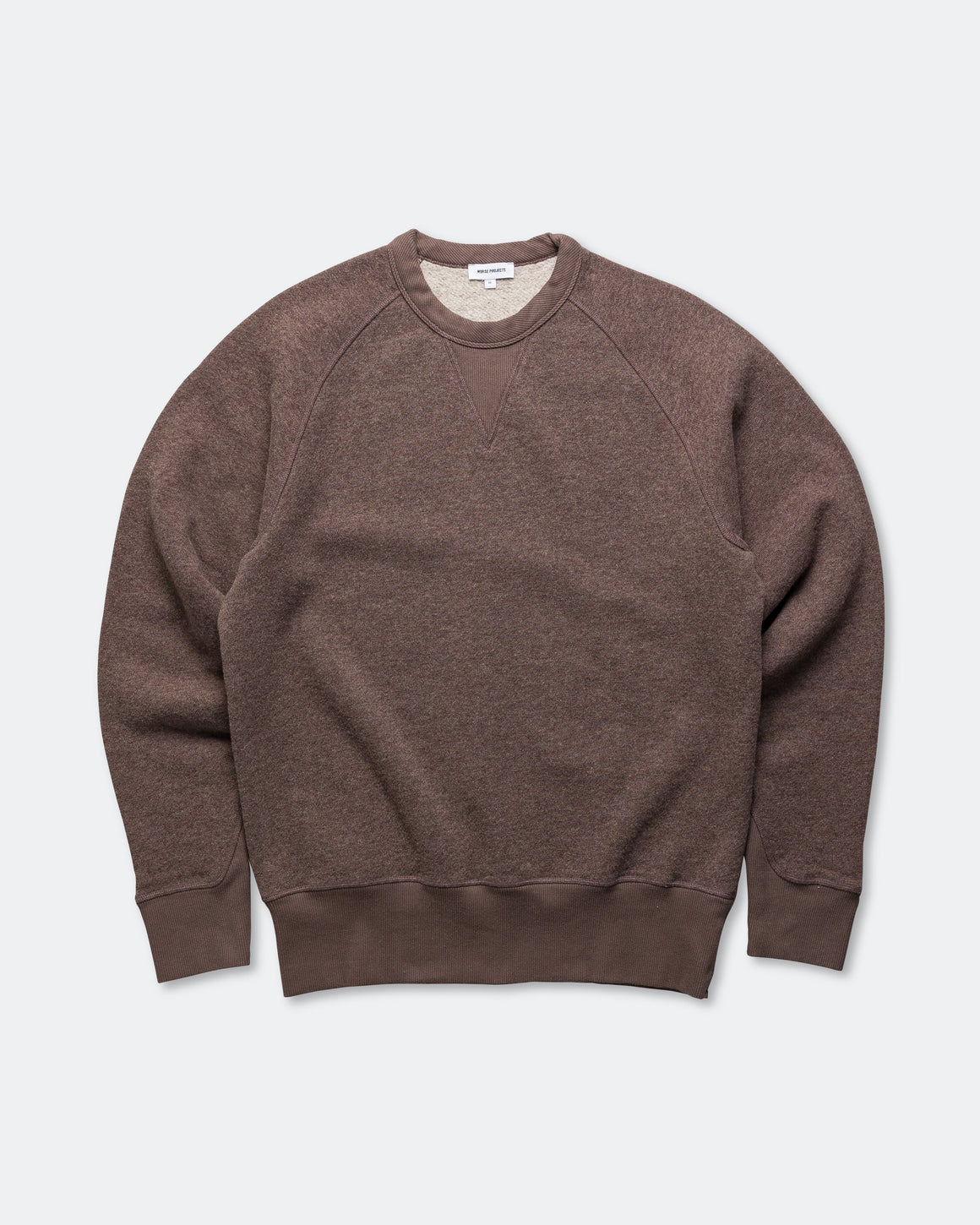 Norse Projects - Marten Relaxed Cotton Wool Sweatshirt - Walnut - UP THERE