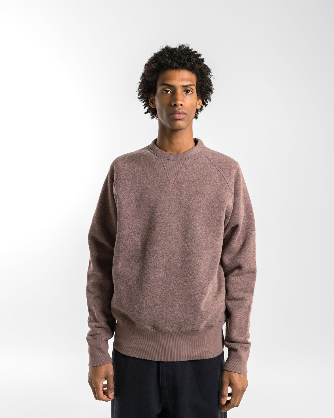 Norse Projects - Marten Relaxed Cotton Wool Sweatshirt - Walnut - UP THERE