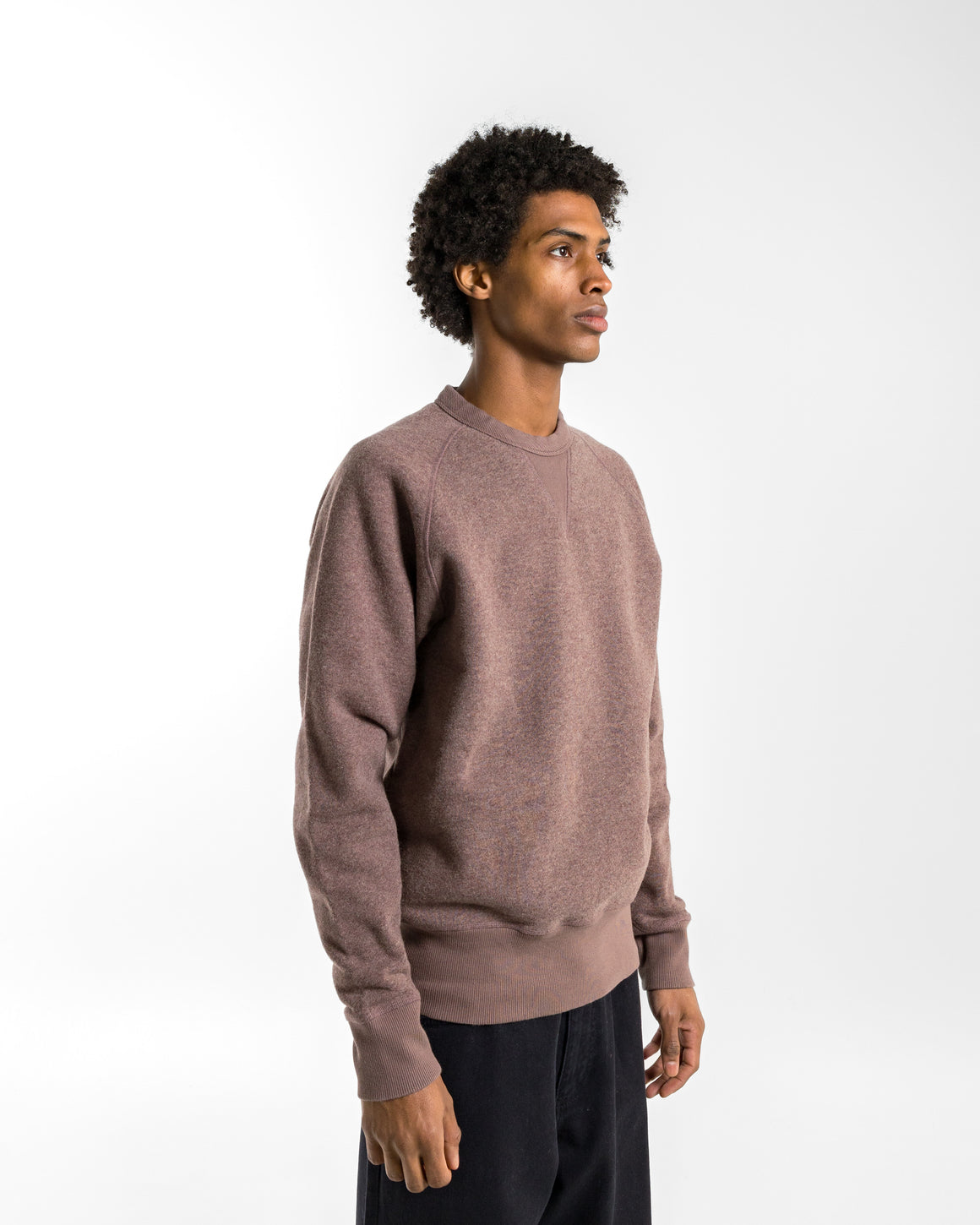 Norse Projects - Marten Relaxed Cotton Wool Sweatshirt - Walnut - UP THERE