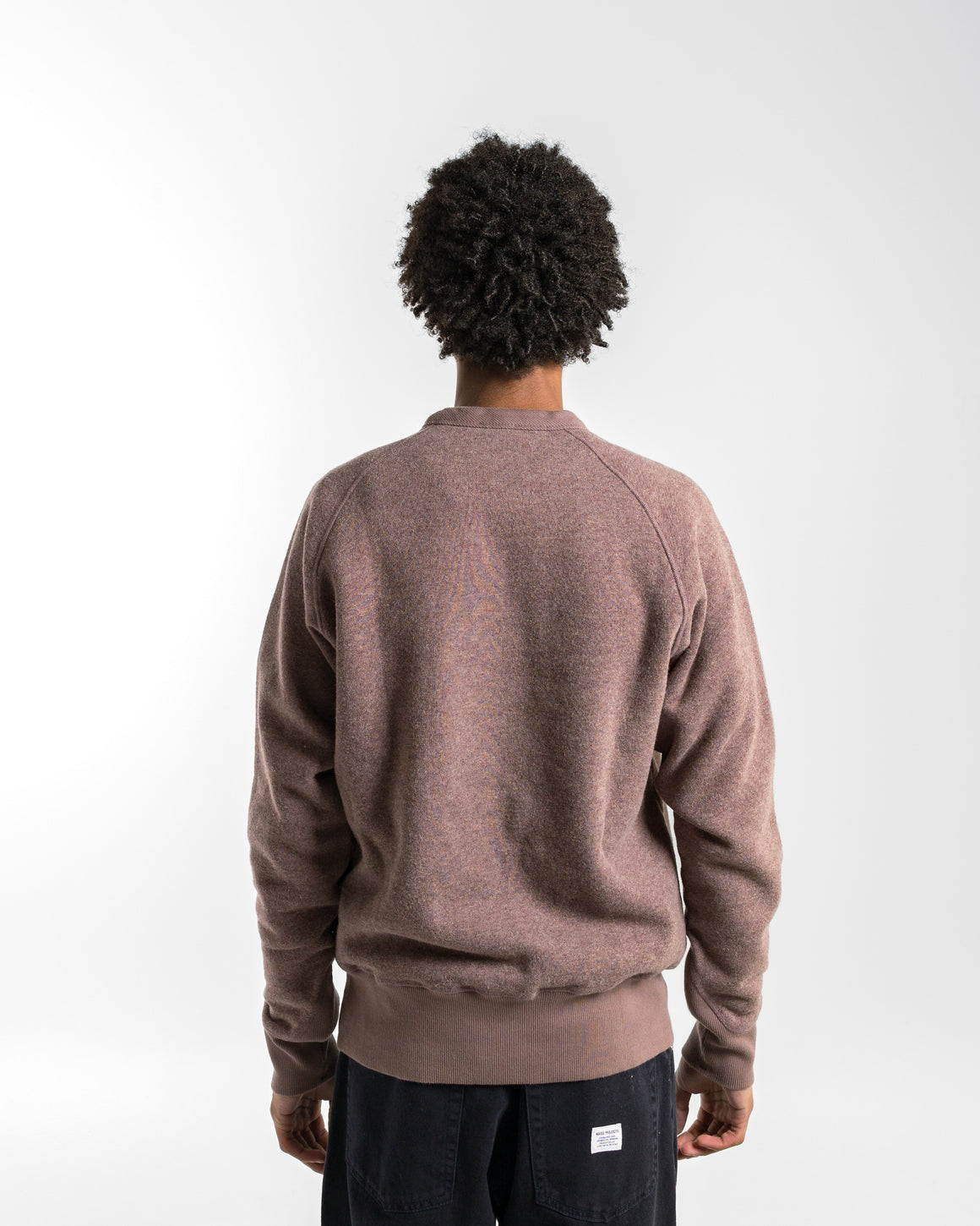 Norse Projects - Marten Relaxed Cotton Wool Sweatshirt - Walnut - UP THERE