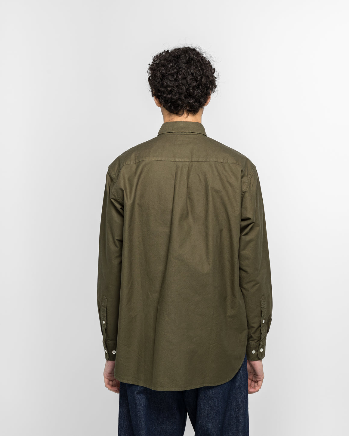 Norse Projects - Ole Oversized GMD Oxford Shirt - Olive Night - UP THERE