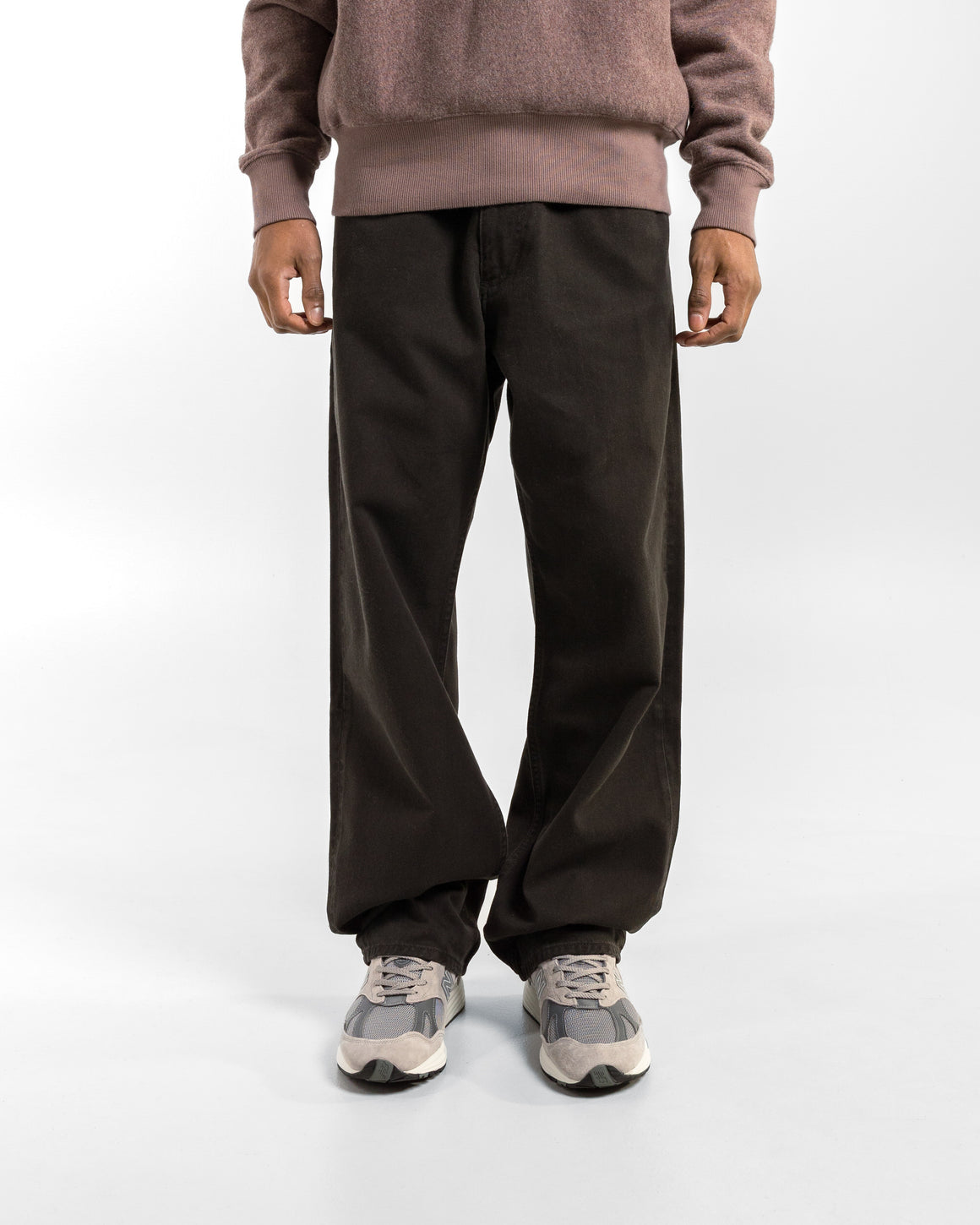 Norse Projects - Mogens Relaxed 5 Pocket Heavy Twill - Black - UP THERE