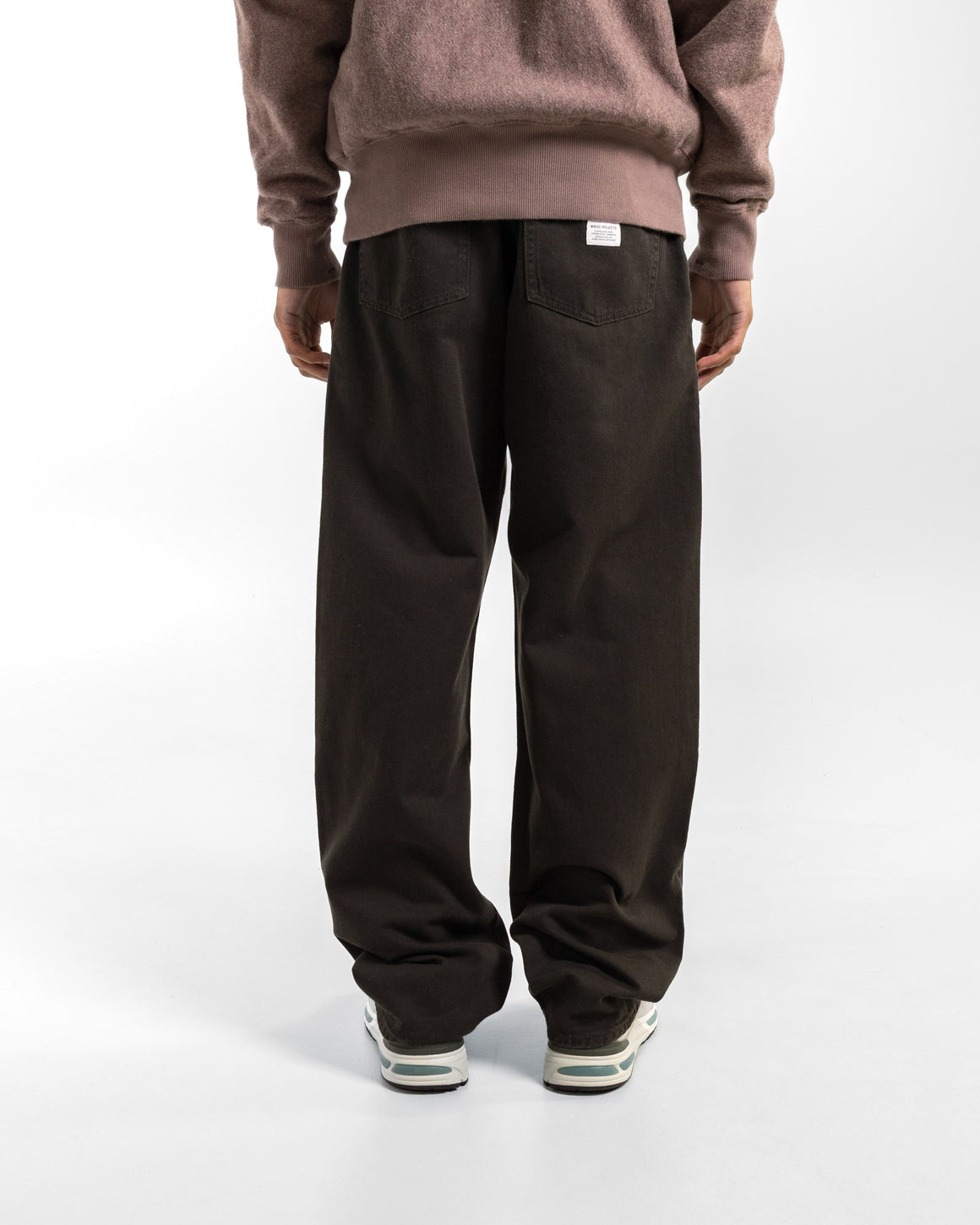 Norse Projects - Mogens Relaxed 5 Pocket Heavy Twill - Black - UP THERE