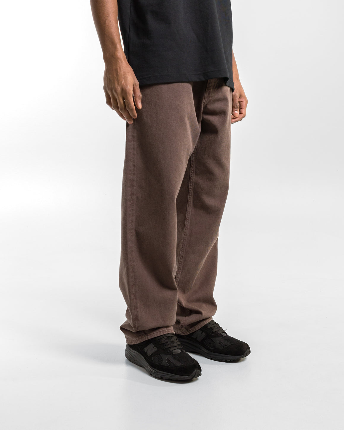 Norse Projects - Mogens Relaxed 5 Pocket Heavy Twill - Seal Brown - UP THERE