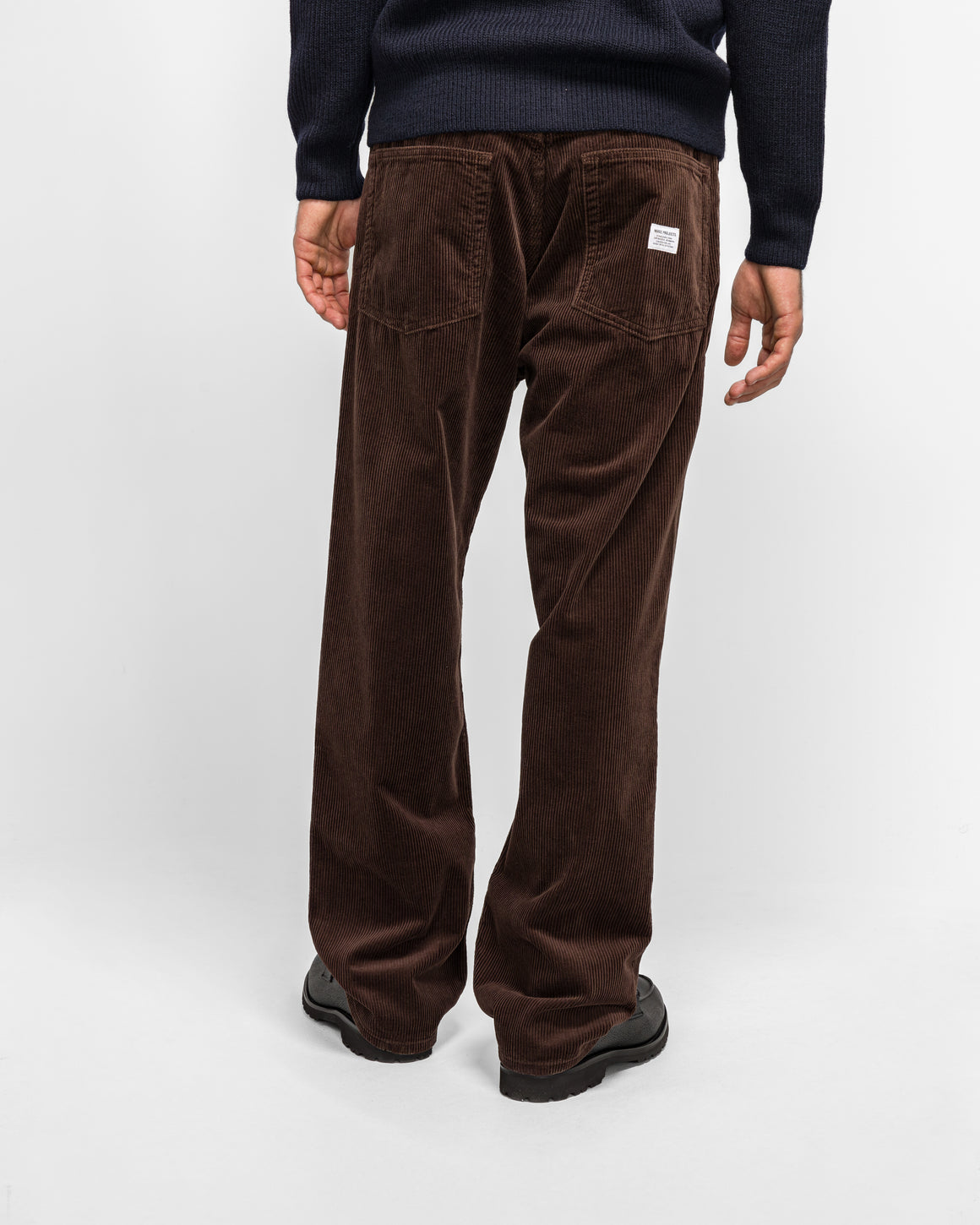 Norse Projects - Mogens Relaxed 5 Pocket Wide Wale Corduroy - Espresso - UP THERE