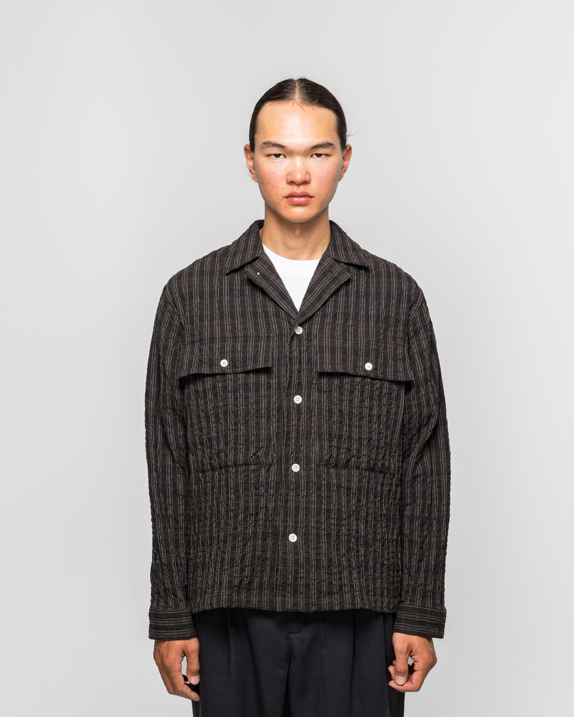 Norse Projects - Mols Hunting Check Shirt - Delicioso Brown - UP THERE