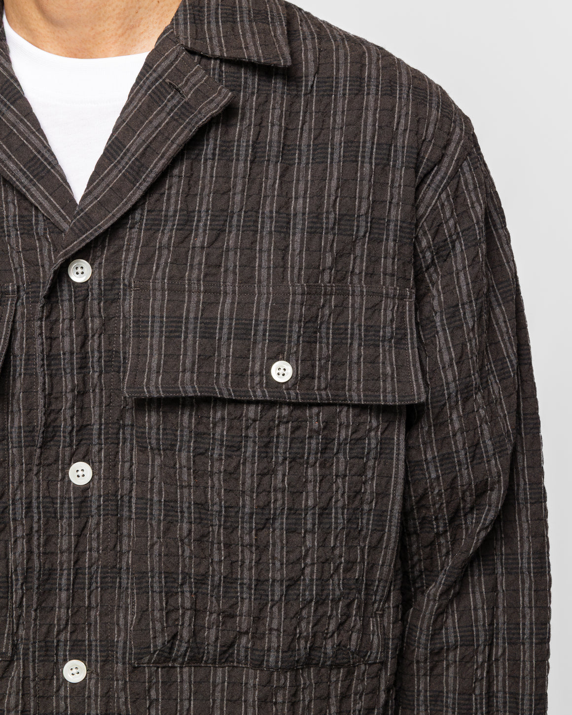 Norse Projects - Mols Hunting Check Shirt - Delicioso Brown - UP THERE