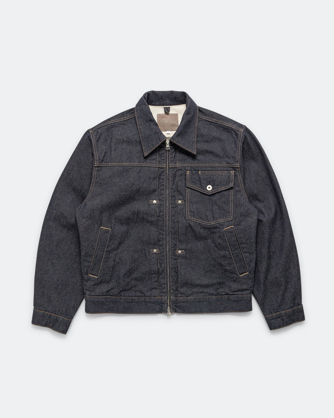 Norse Projects - Svendborg Broken Twill Cotton Linen Denim Jacket - Indigo - UP THERE