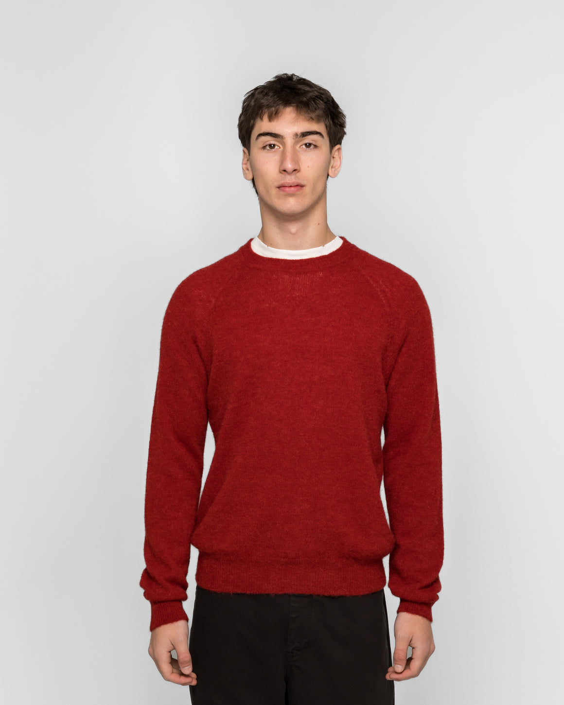Norse Projects - Nordrevik Baby Alpaca Sweater - Cowhide - UP THERE