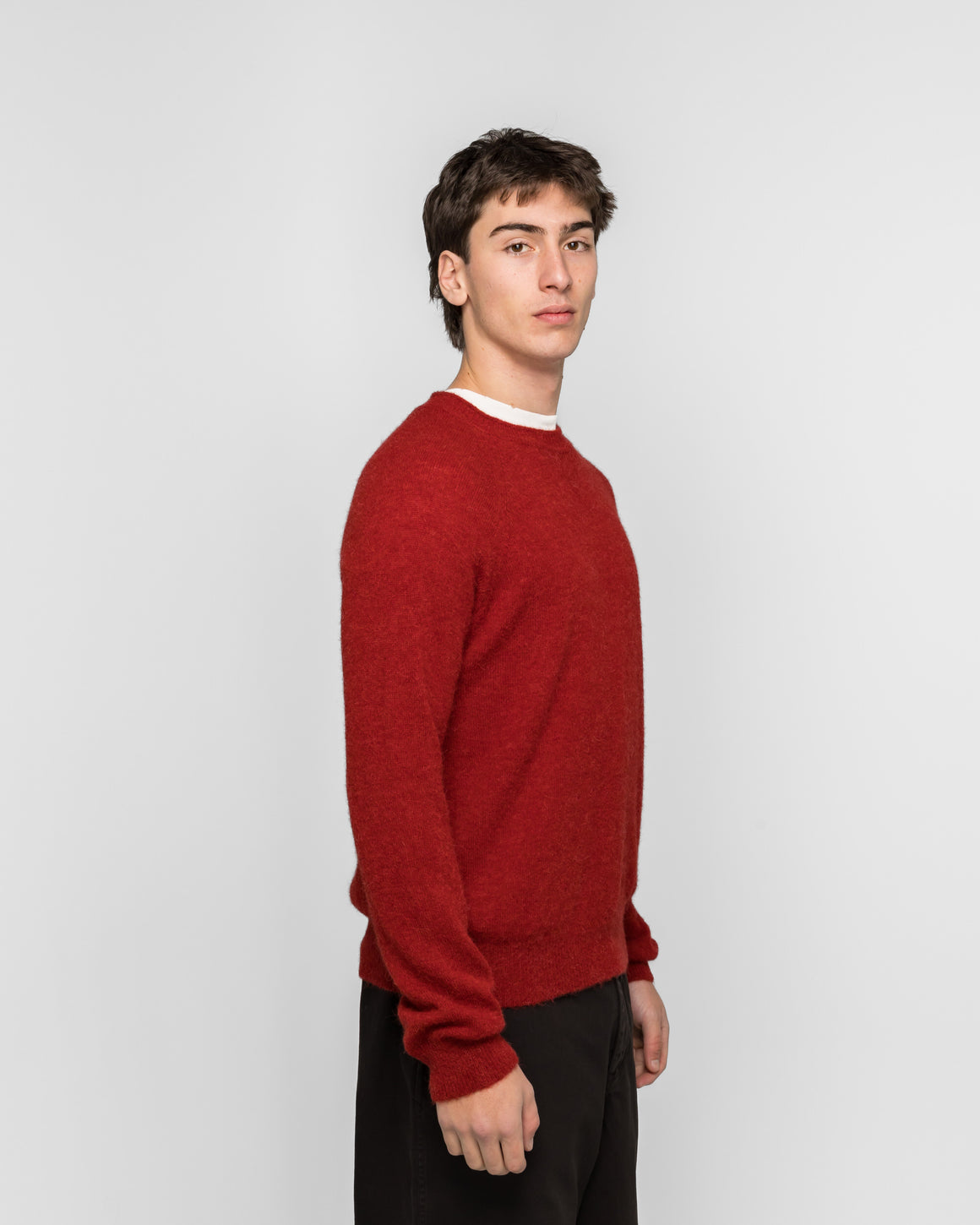 Norse Projects - Nordrevik Baby Alpaca Sweater - Cowhide - UP THERE