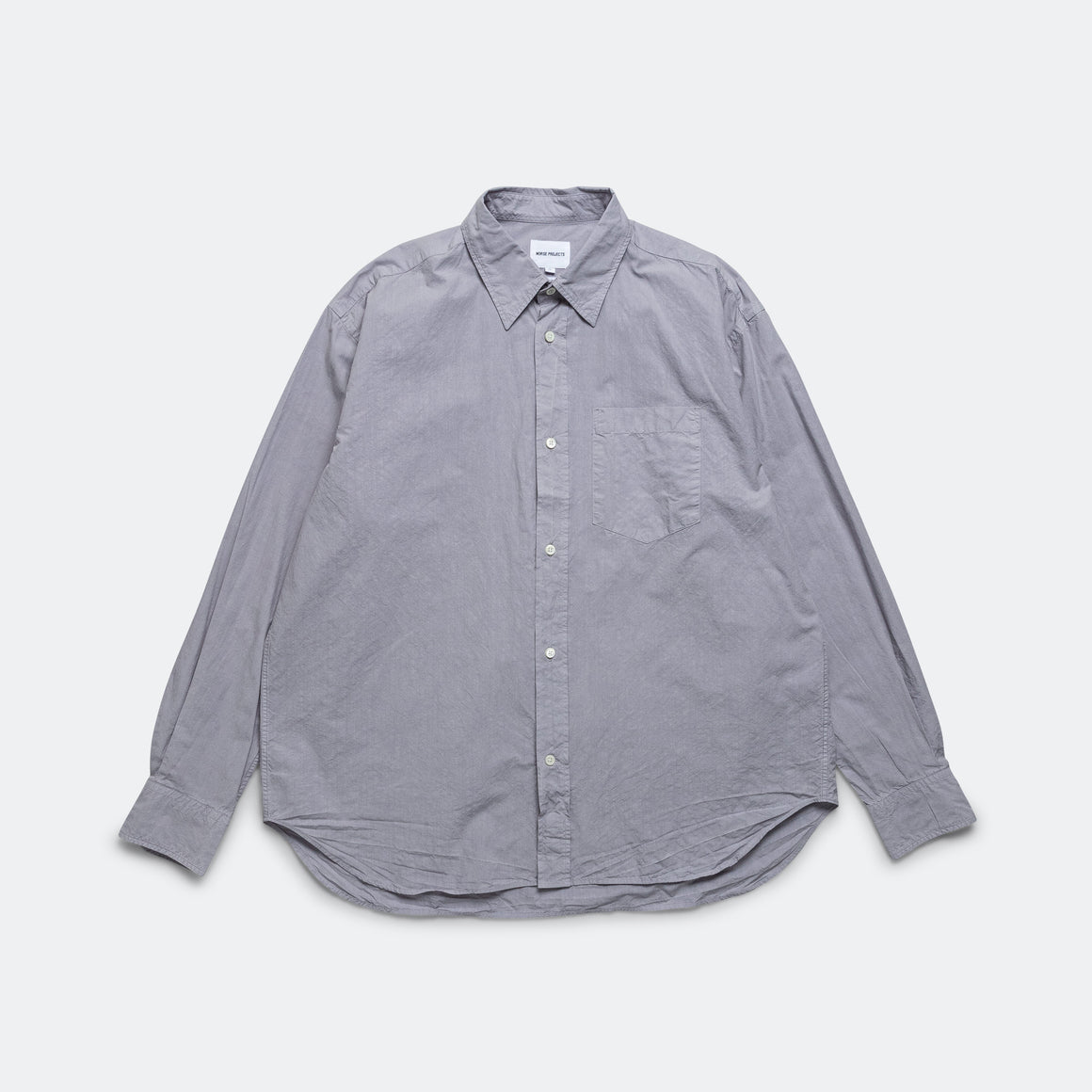 Norse Projects - Ole Cotton Tencel Shirt - Crocus Purple - UP THERE