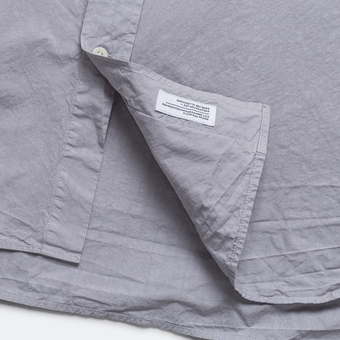 Norse Projects - Ole Cotton Tencel Shirt - Crocus Purple - UP THERE