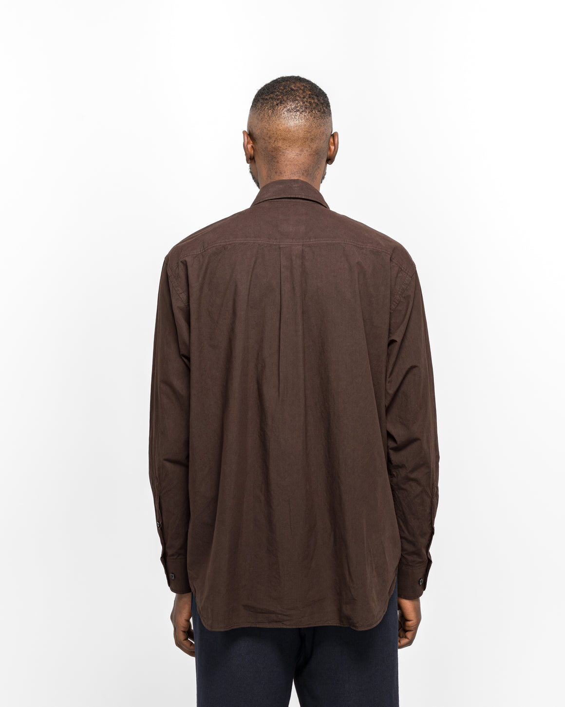 Norse Projects - Ole Fatigue Cotton Tencel Shirt - Espresso - UP THERE