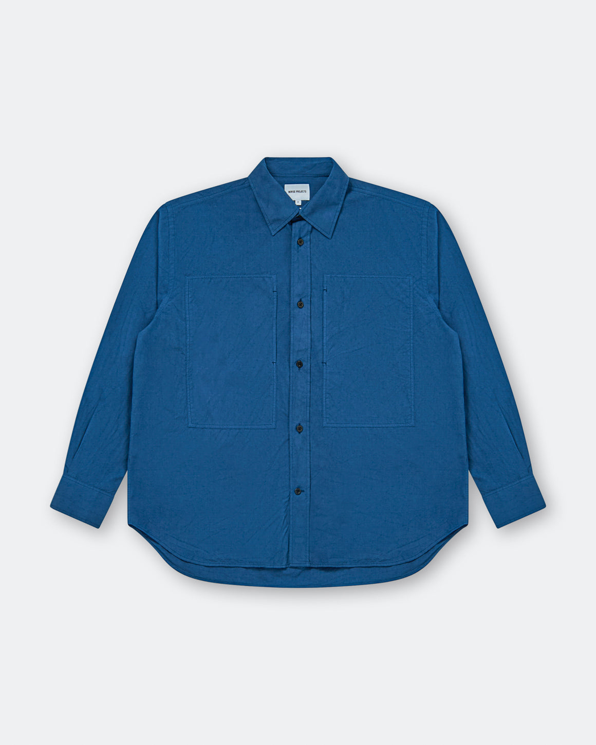 Norse Projects - Ole Fatigue Cotton Tencel Shirt - Estate Blue - UP THERE