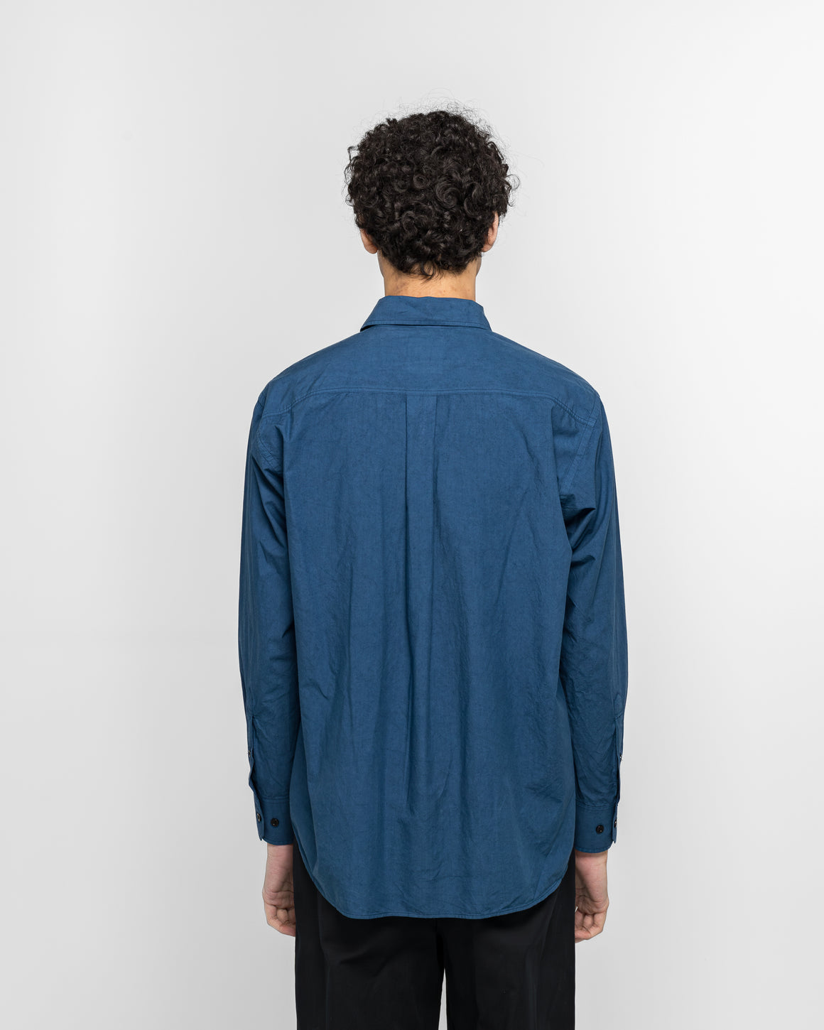 Norse Projects - Ole Fatigue Cotton Tencel Shirt - Estate Blue - UP THERE