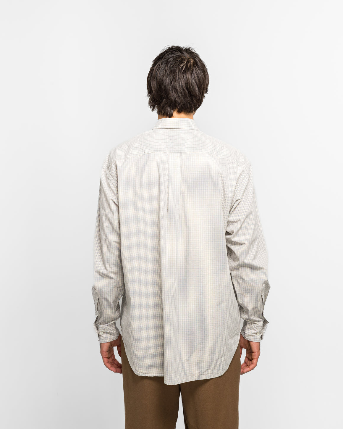 Norse Projects - Ole Oversize Poplin Check Shirt - Oatmeal - UP THERE