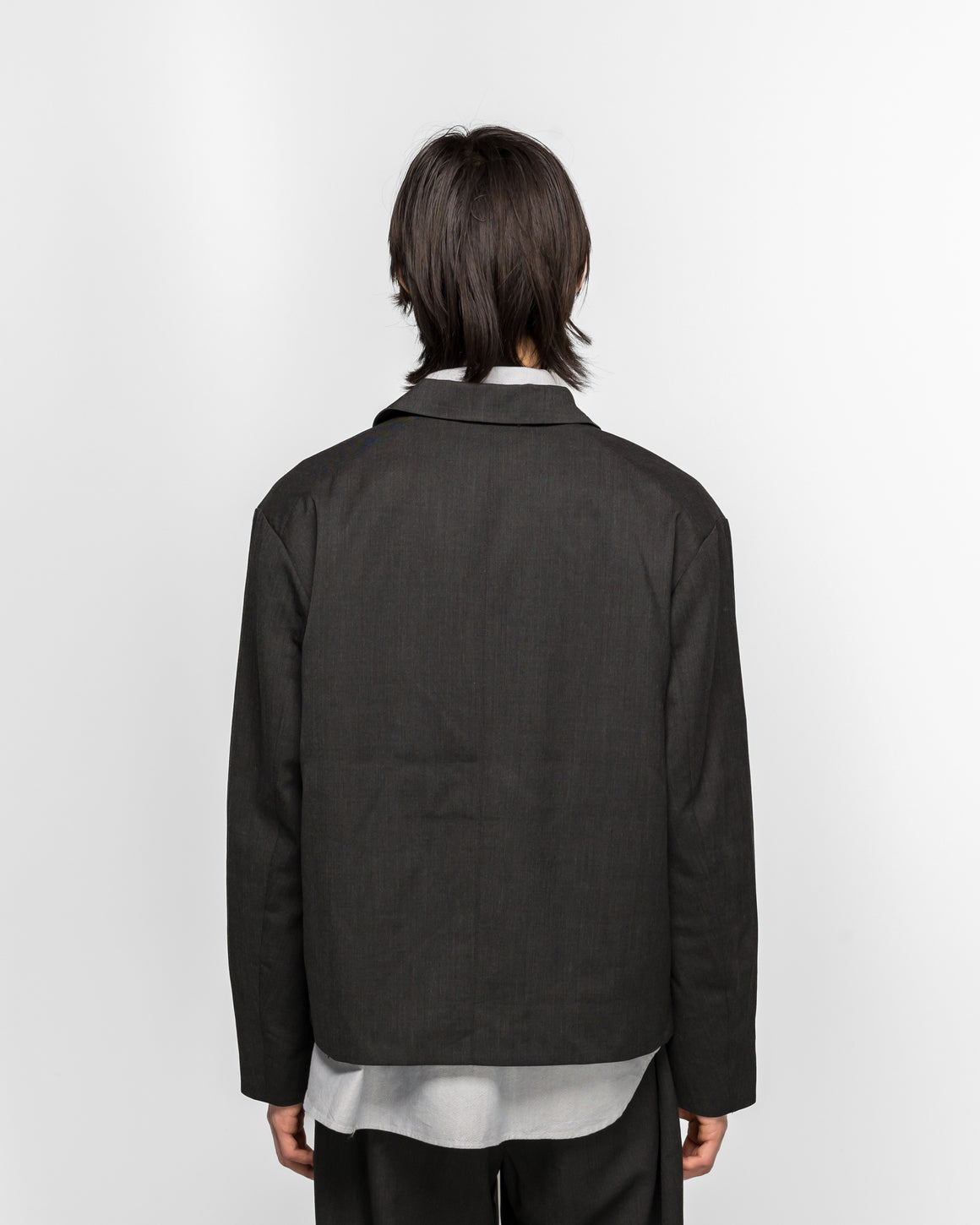 Norse Projects - Raabjerg Easy Worsted Wool Jacket - Charcoal Grey - UP THERE