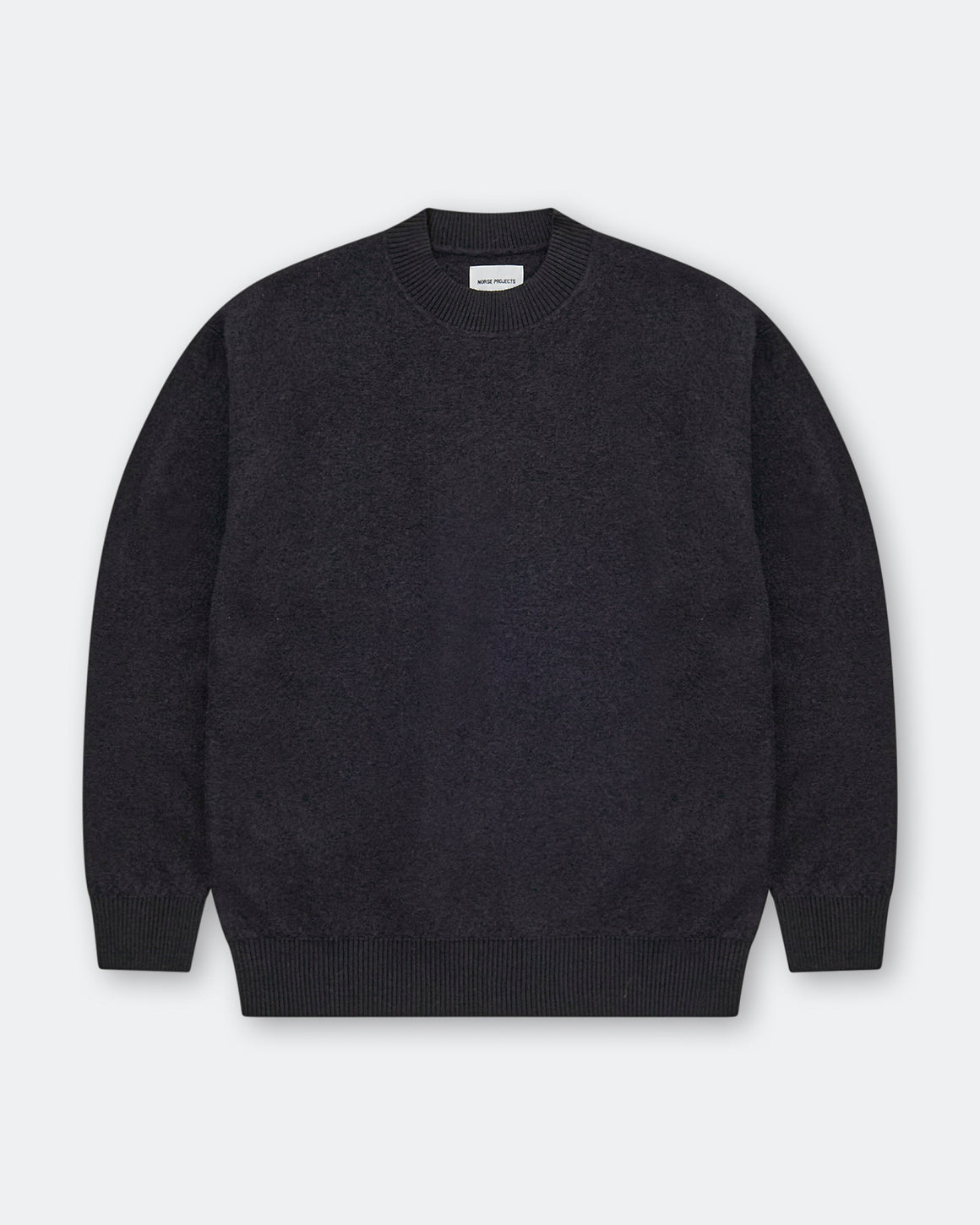Norse Projects - Rom Boiled Wool Crewneck - Dark Navy - UP THERE