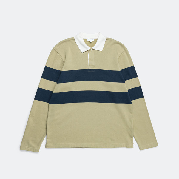 トップス a.presse L/S Striped Polo Shirts Fergus Shadow Striped Polo - Sport Fit | Donald Ross Sportswear
