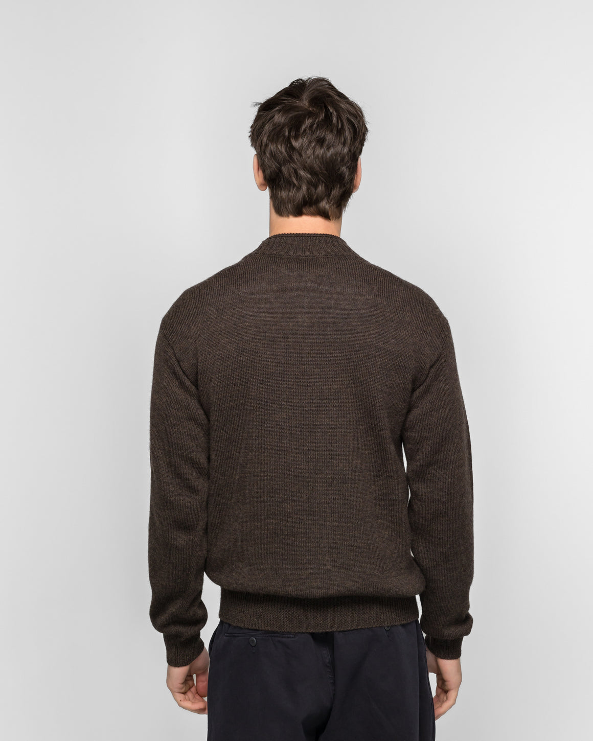 Norse Projects - Sagvatnet Wool Roll Neck Sweater - Delicioso Brown - UP THERE