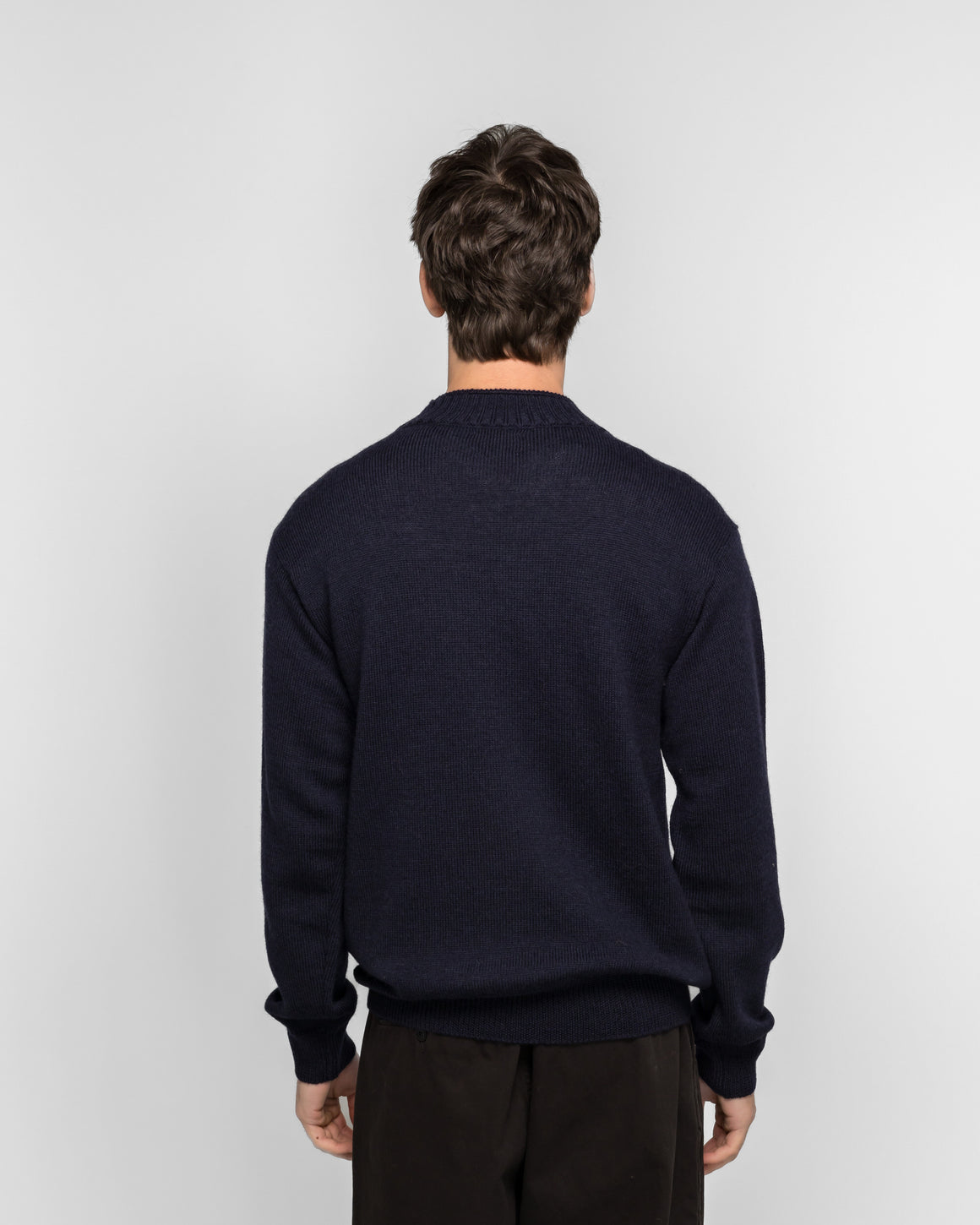 Norse Projects - Sagvatnet Wool Roll Neck Sweater - Dark Navy - UP THERE