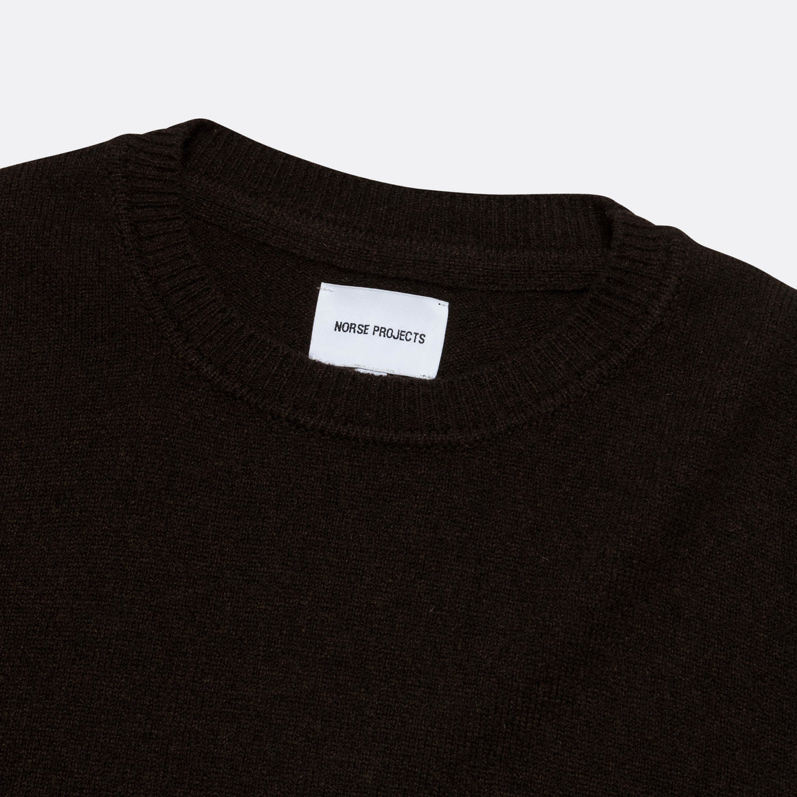 Norse Projects - Sigfred Merino Lambswool Sweater - Truffle - UP THERE