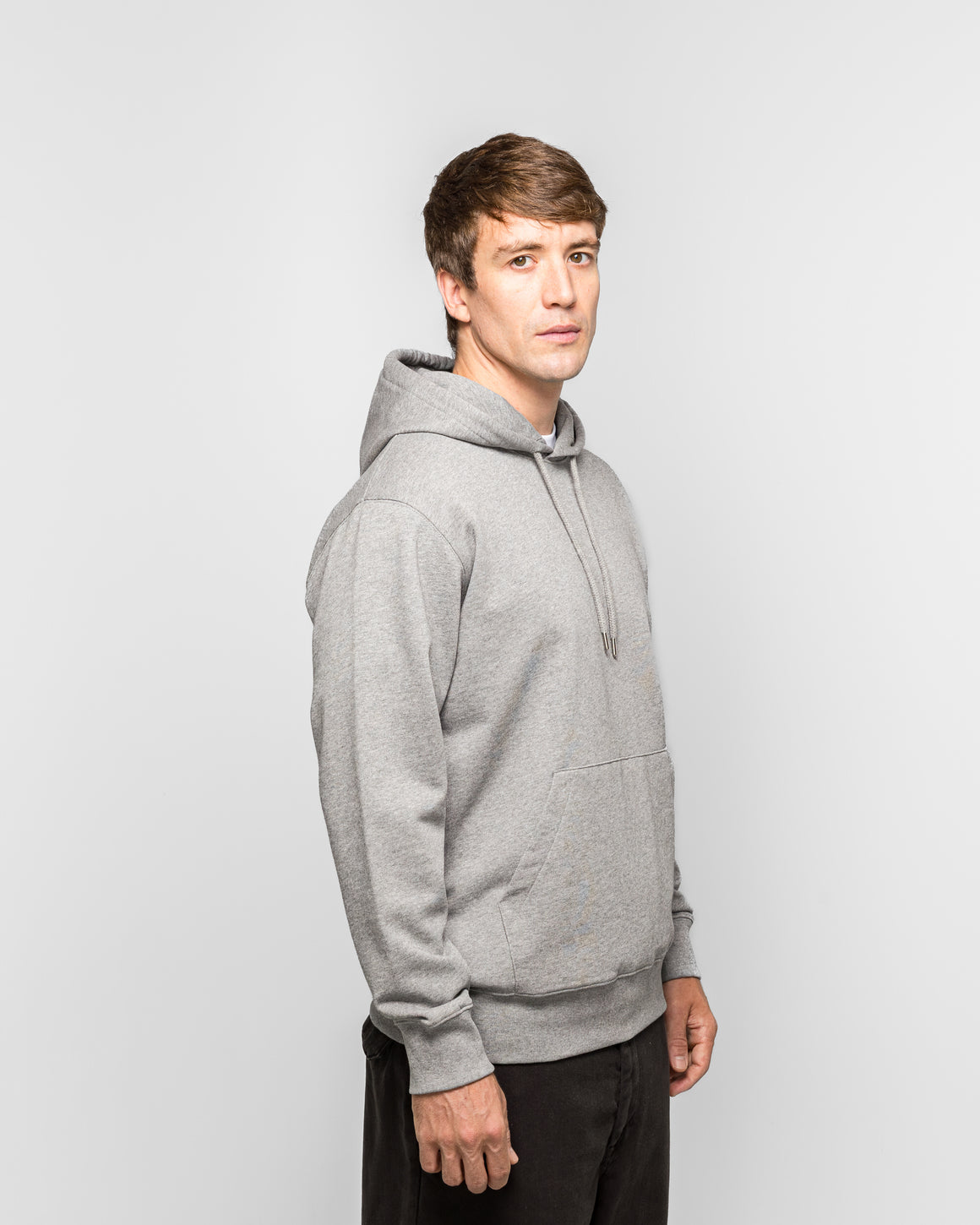 Norse Projects - Standard Hoodie - Grey Melange - UP THERE