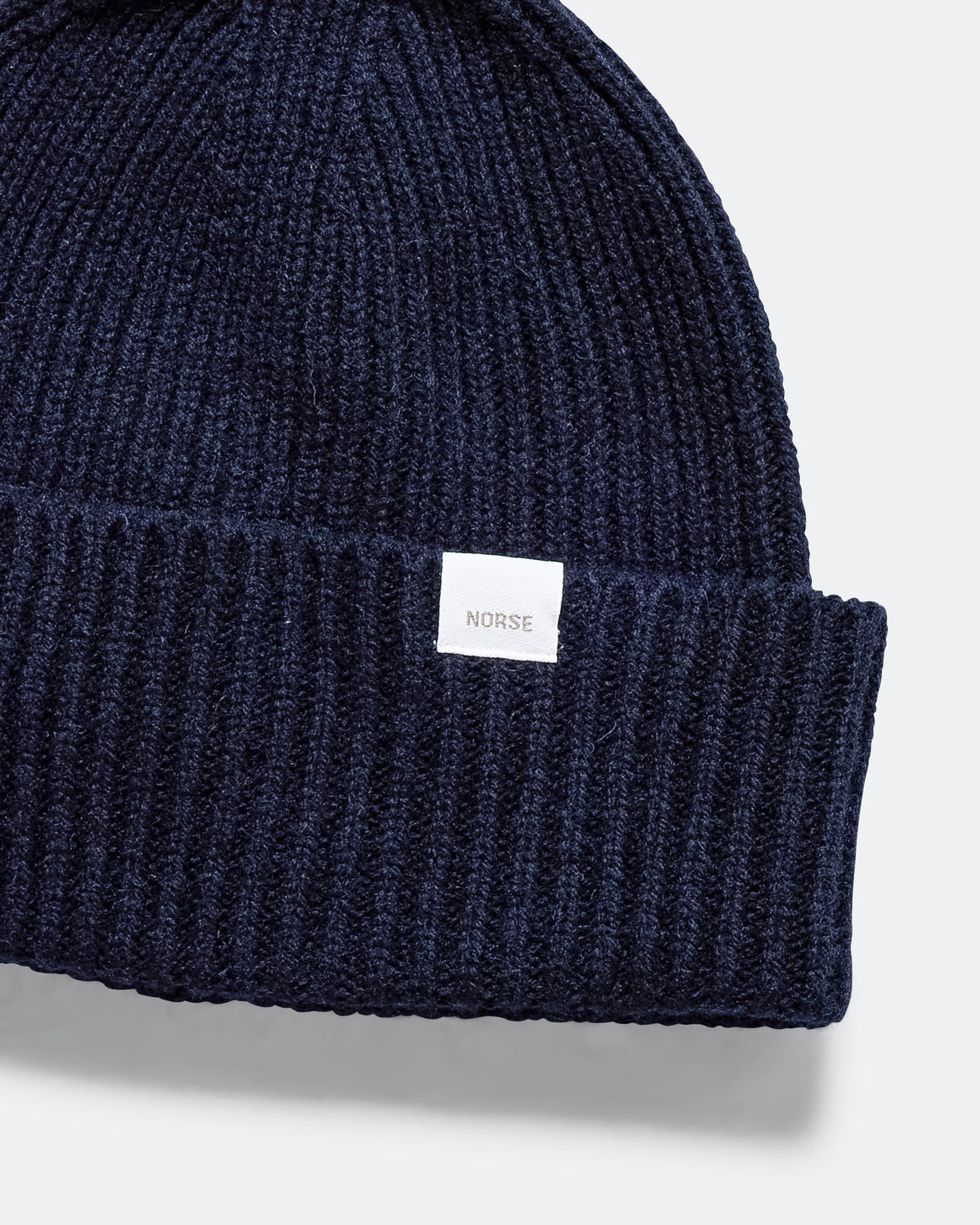 Norse Projects - Standard Merino Lambswool Beanie - Dark Navy - UP THERE