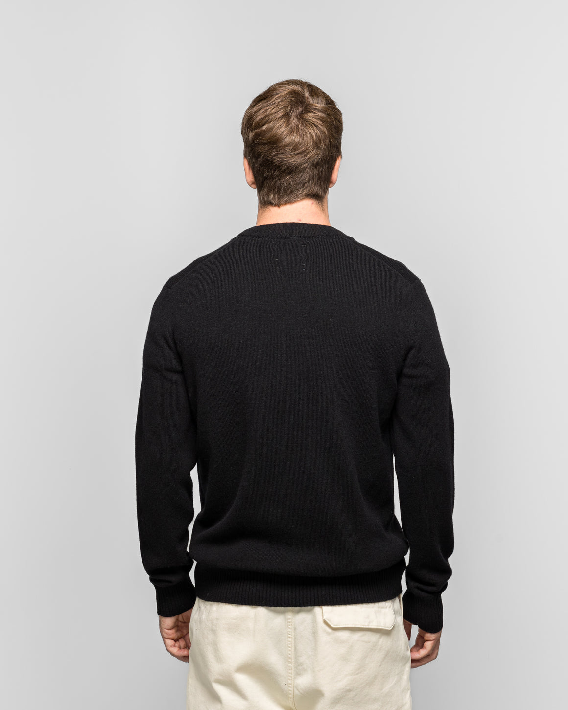 Norse Projects - Standard Merino Lambswool Sweater - Black - UP THERE