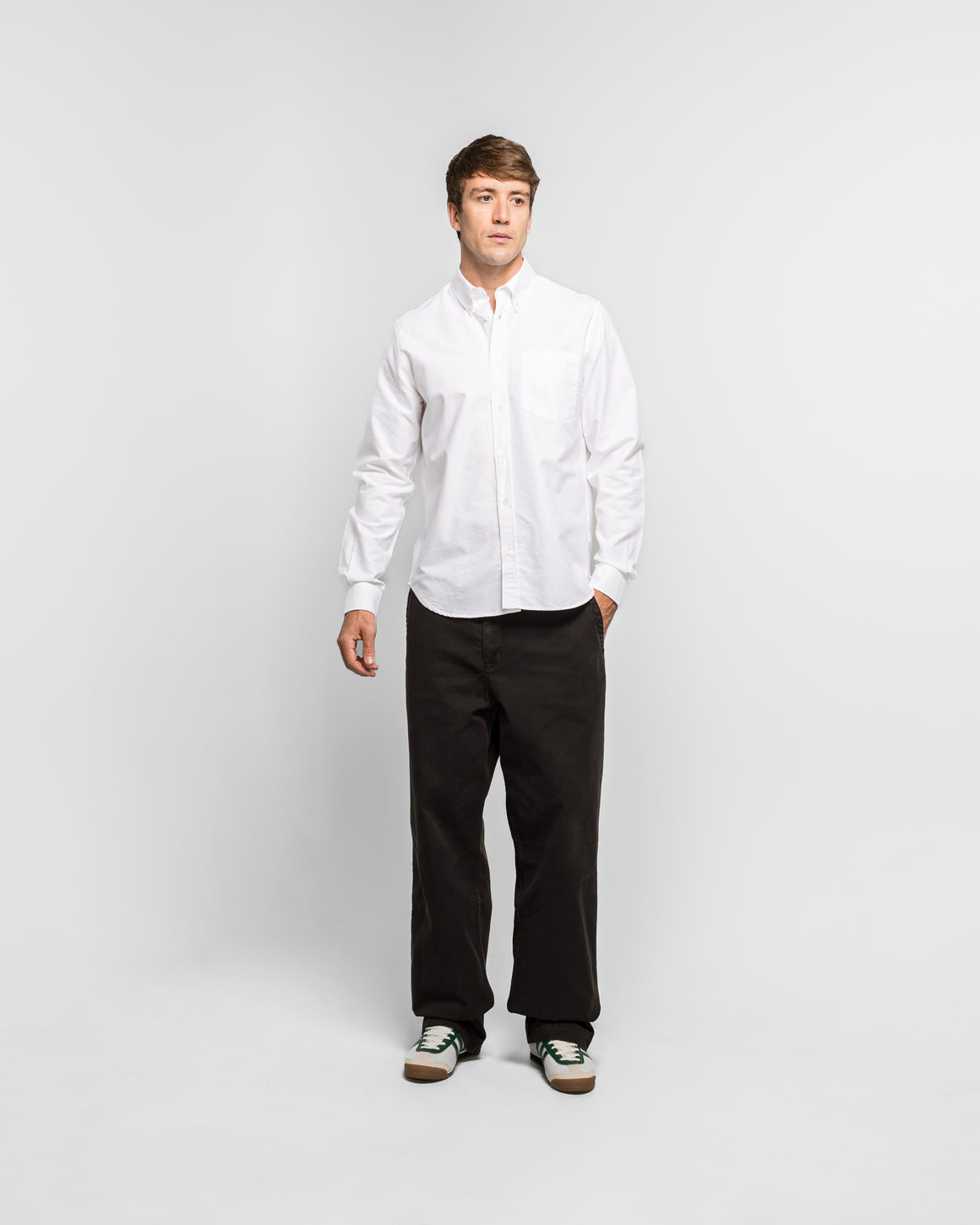 Norse Projects - Standard Oxford BD Shirt - White - UP THERE