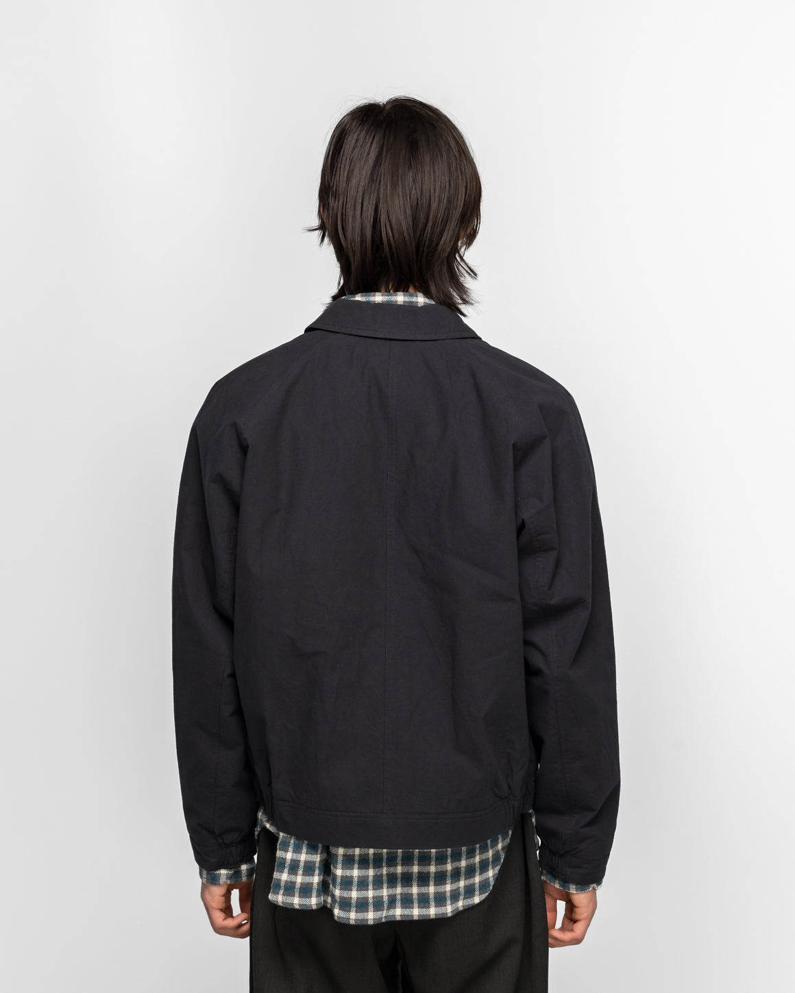 Norse Projects - Stensholt Buff Cotton Blouson - Dark Navy - UP THERE