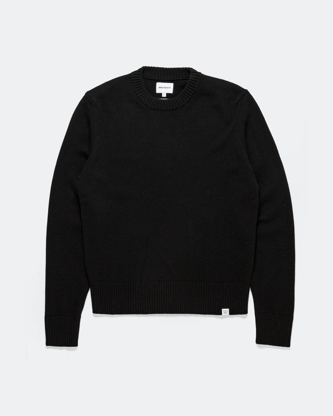 Norse Projects - Stensmark Merino Lambswool Sweater - Black - UP THERE