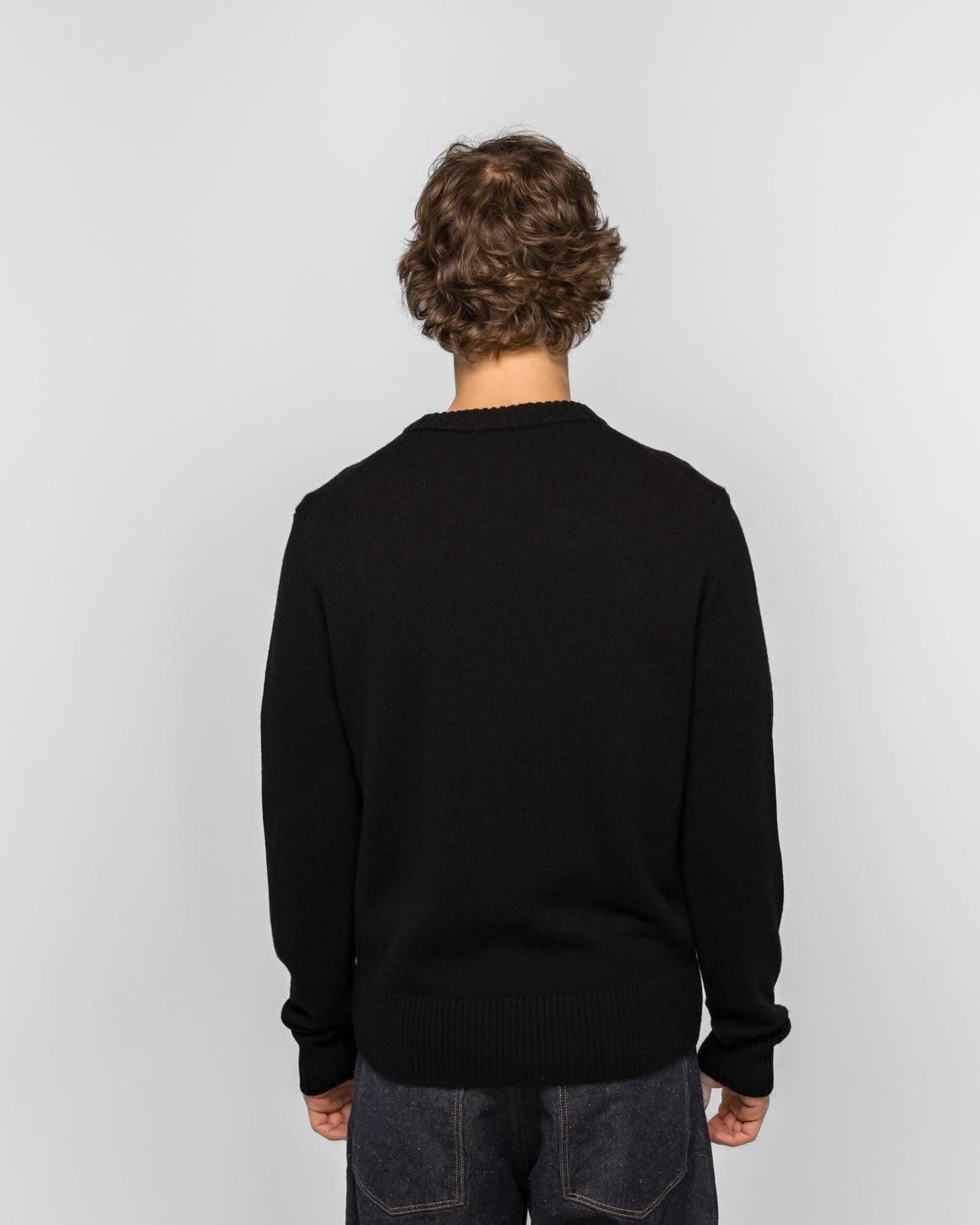 Norse Projects - Stensmark Merino Lambswool Sweater - Black - UP THERE