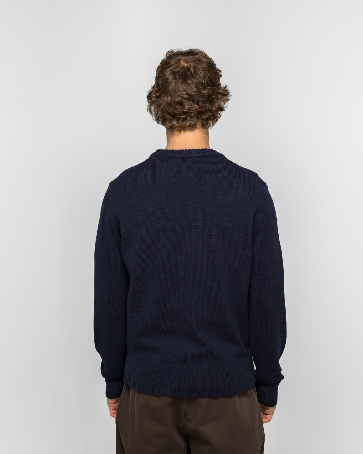 Norse Projects - Stensmark Merino Lambswool Sweater - Dark Navy - UP THERE