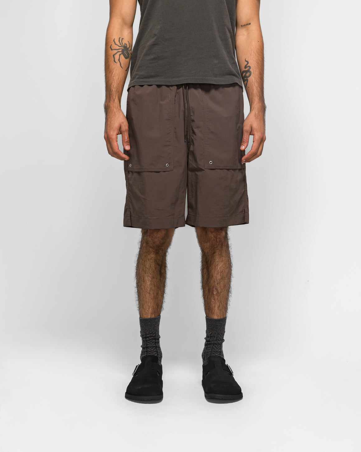 Norse Projects - Sund Relaxed Recycled Nylon Swimmers - Shale - UP THERE