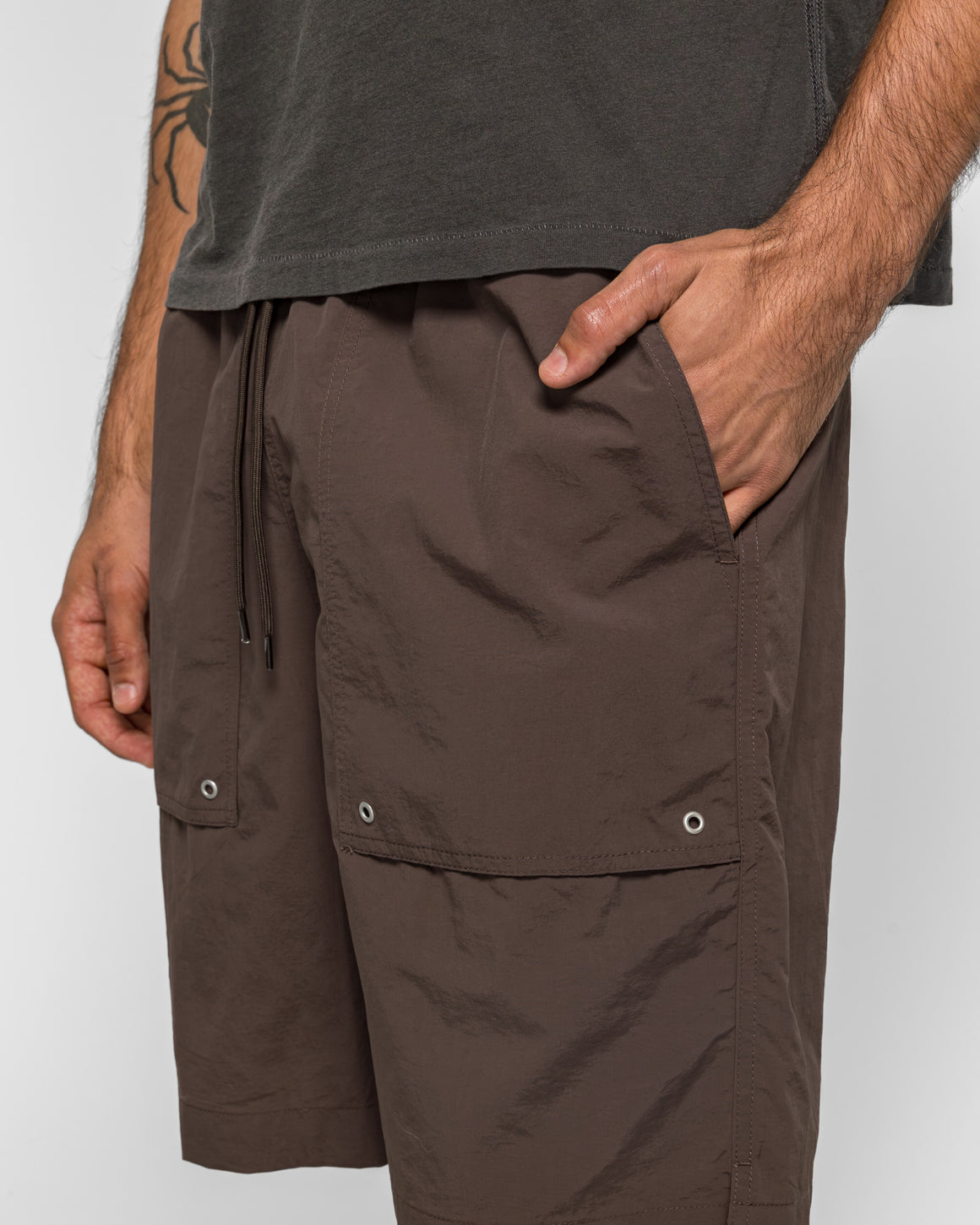 Norse Projects - Sund Relaxed Recycled Nylon Swimmers - Shale - UP THERE
