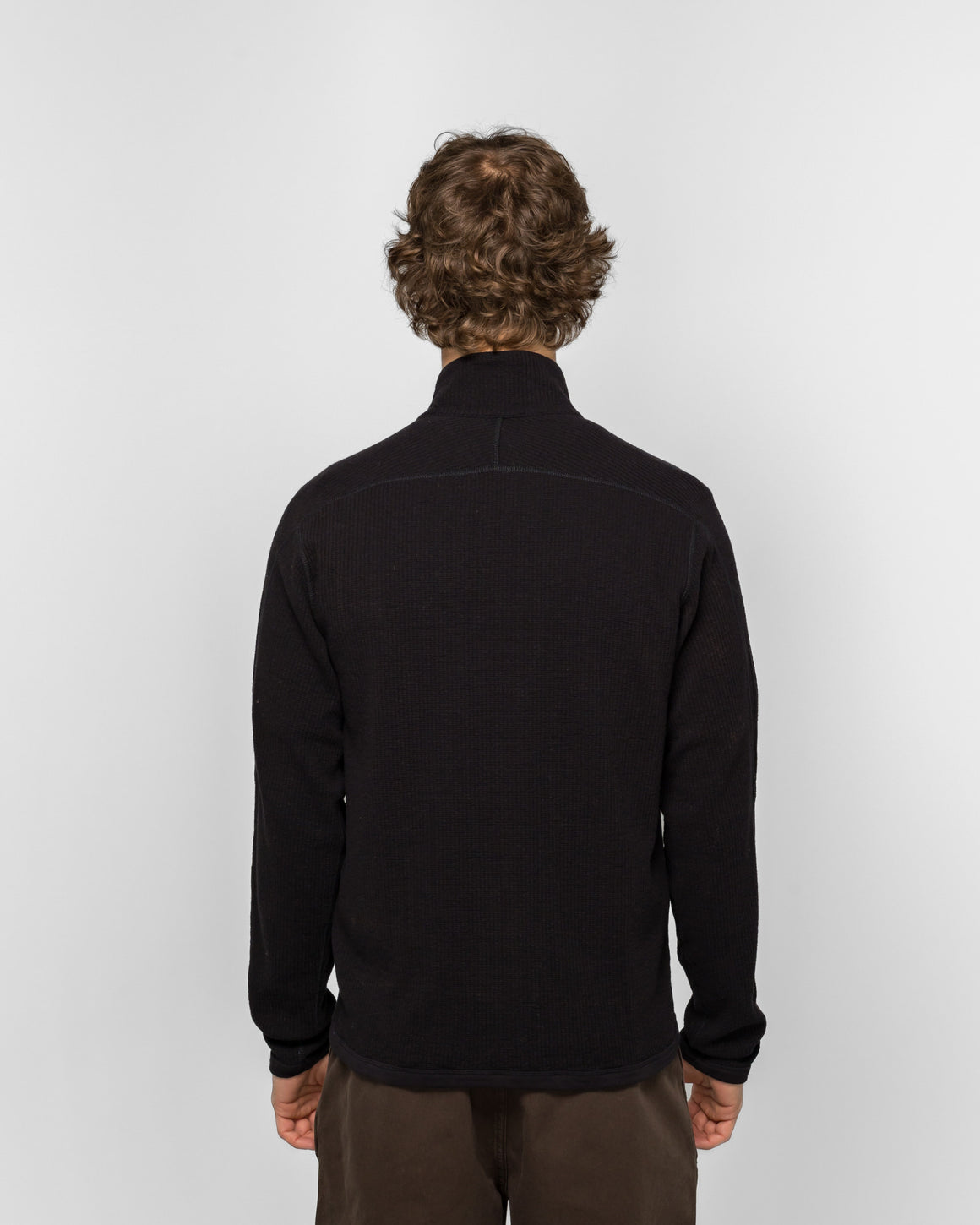 Norse Projects - Teno Cotton Hemp Military Rib Zip Cardigan - Black - UP THERE
