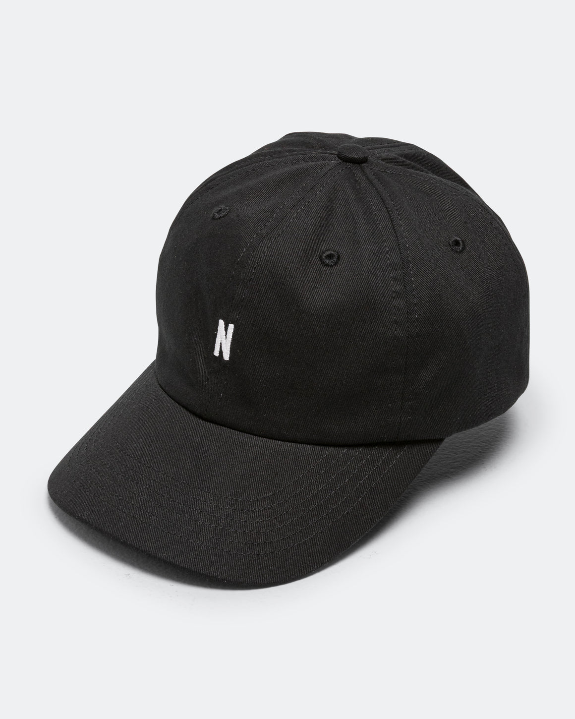 Norse Projects - Twill Sports Cap - Black - UP THERE
