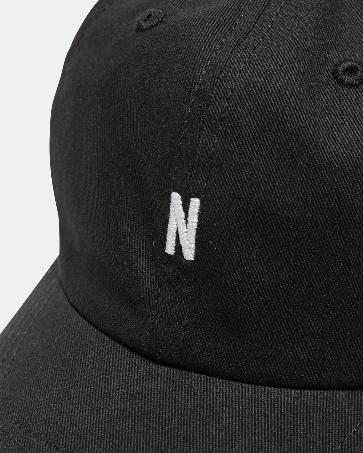 Norse Projects - Twill Sports Cap - Black - UP THERE