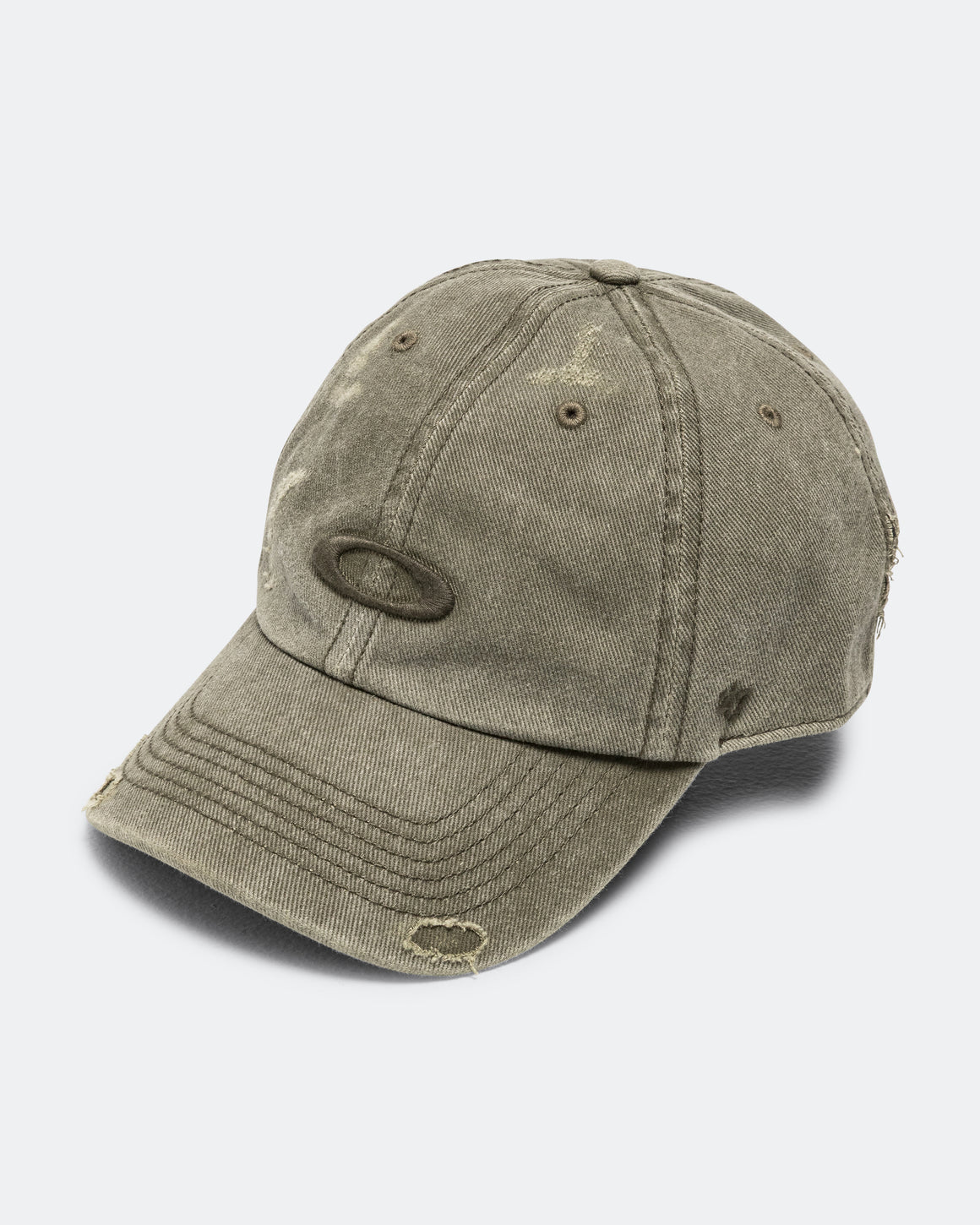Oakley - 47 Reserve Distressed Cap - Deep Olive - UP THERE